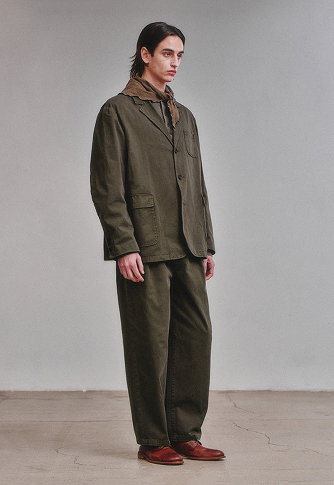 Art if acts - Washed 3 Button Blazer (Olive) product image 4 | TRAB K-Fashion Australia