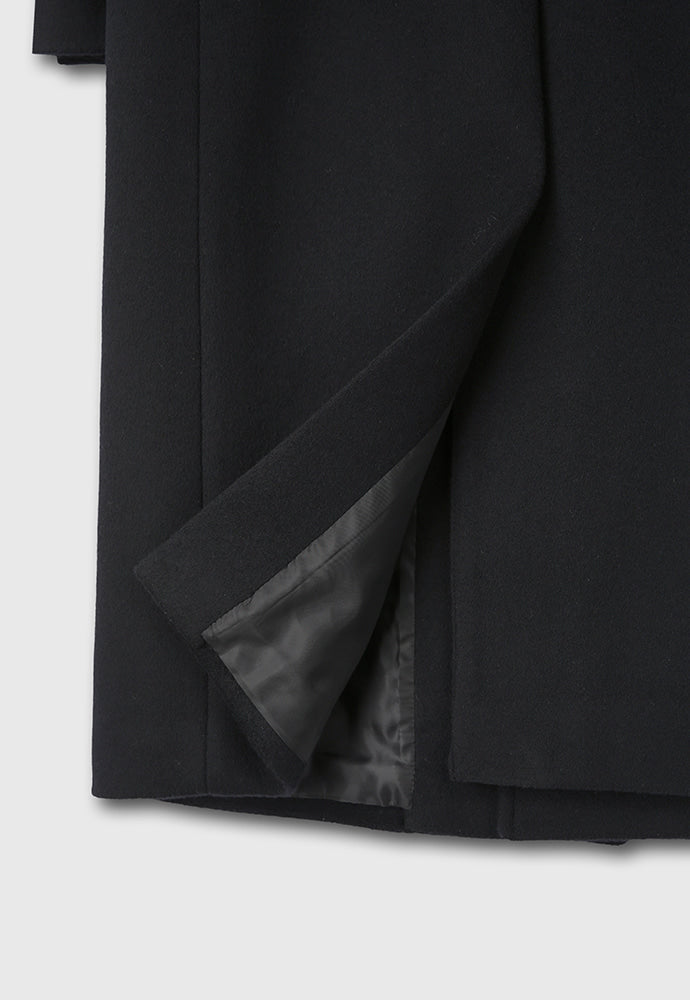 Tonywack - Cashmere Single-Breasted Tailored Wrap Coat (Dark Navy) product image 15 | TRAB K-Fashion Australia