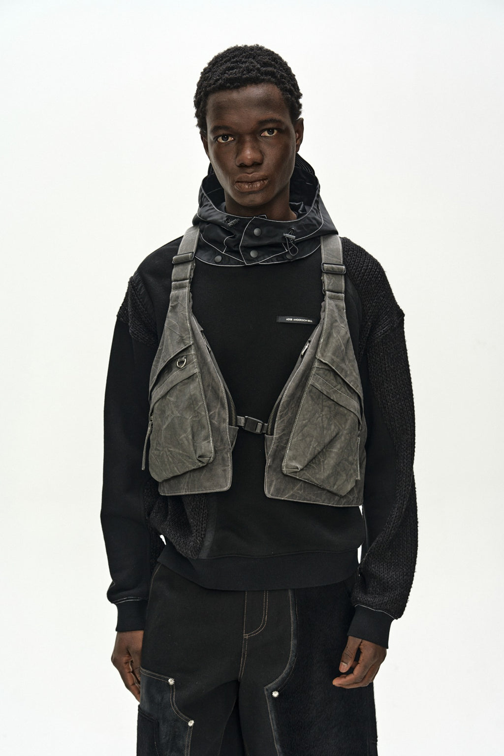 Andersson Bell - Tie-Dyed Vest Backpack (Anthracite) product image 1 | TRAB K-Fashion Australia