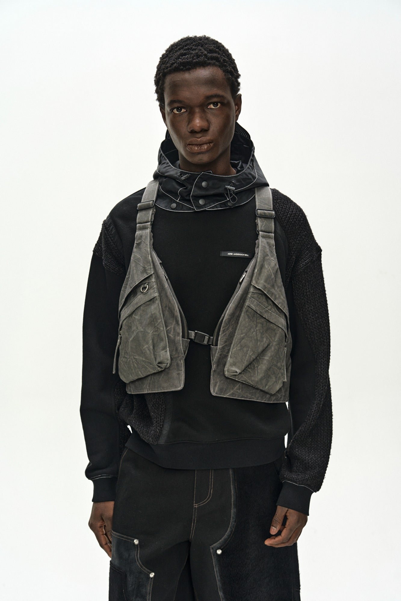 Andersson Bell - Tie-Dyed Vest Backpack (Anthracite) product image 1 | TRAB K-Fashion Australia