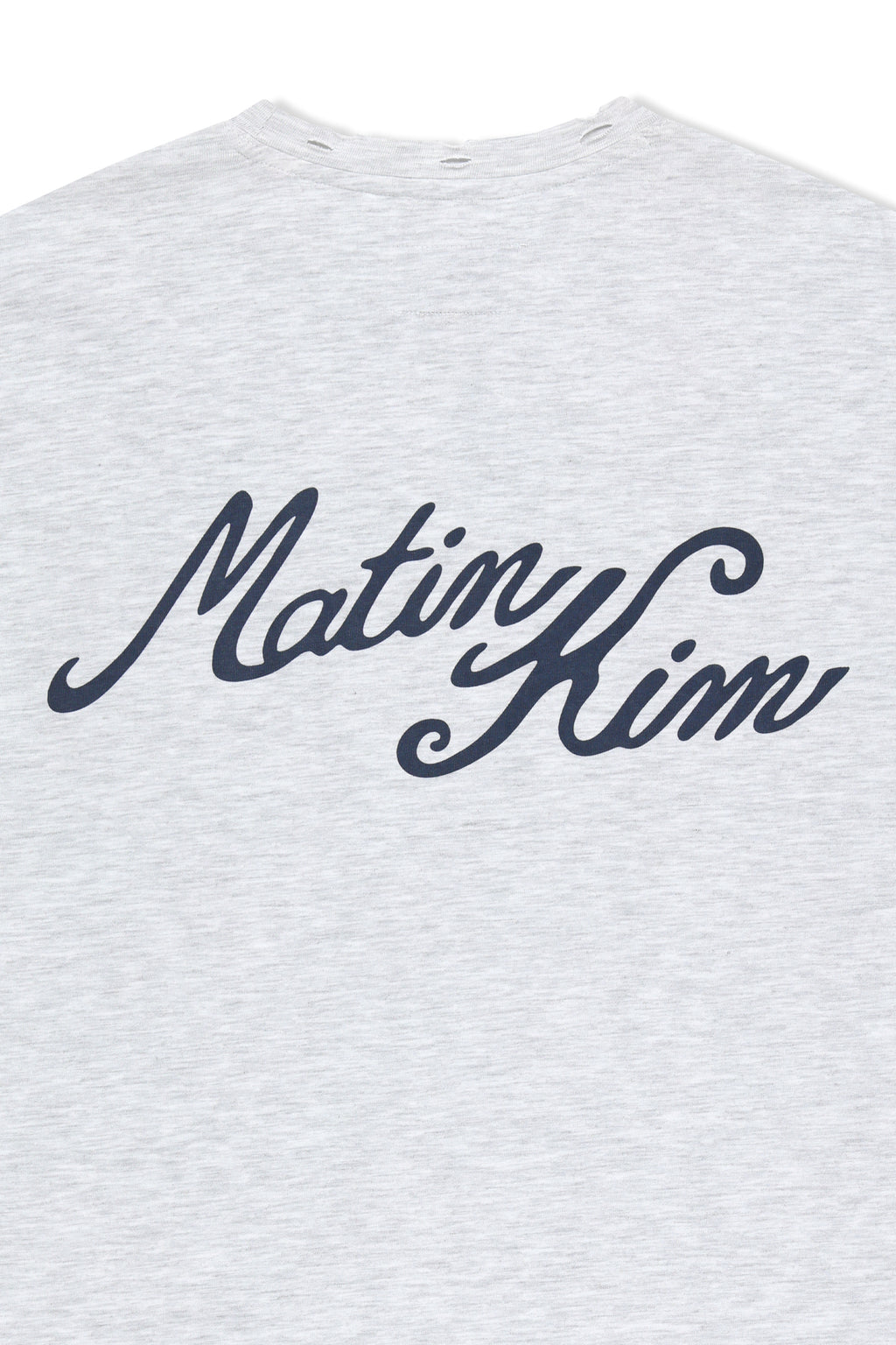 Matin Kim - Calligraphy Back Logo Pocket Top (Light Grey) product image 6 | TRAB K-Fashion Australia