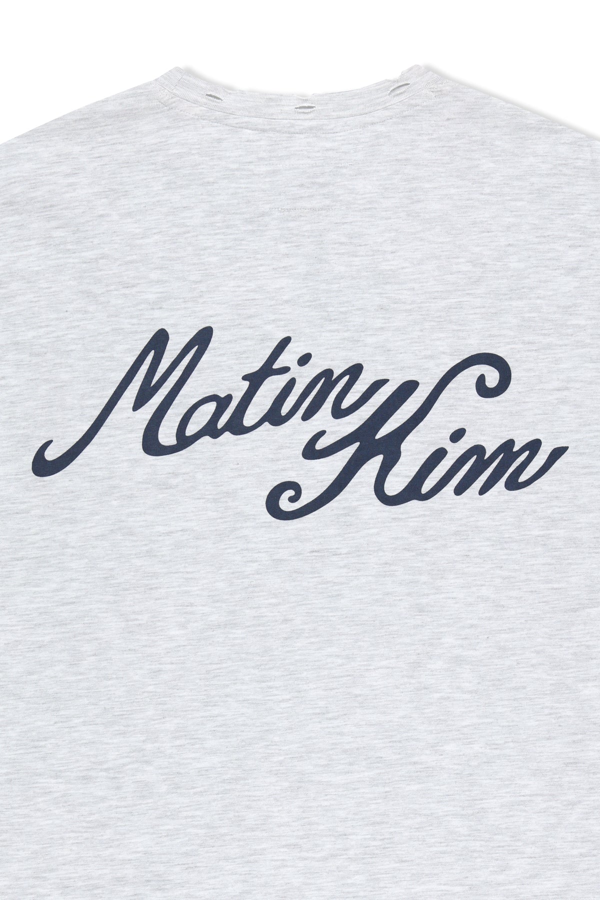 Matin Kim - Calligraphy Back Logo Pocket Top (Light Grey) product image 6 | TRAB K-Fashion Australia