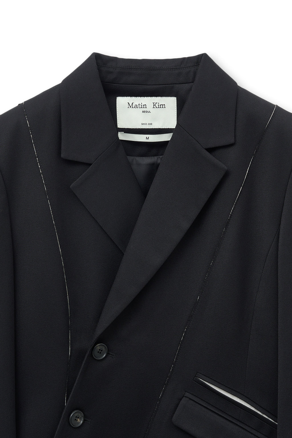 Matin Kim - Cut Out Point String Blazer (Black) product image 5 | TRAB K-Fashion Australia