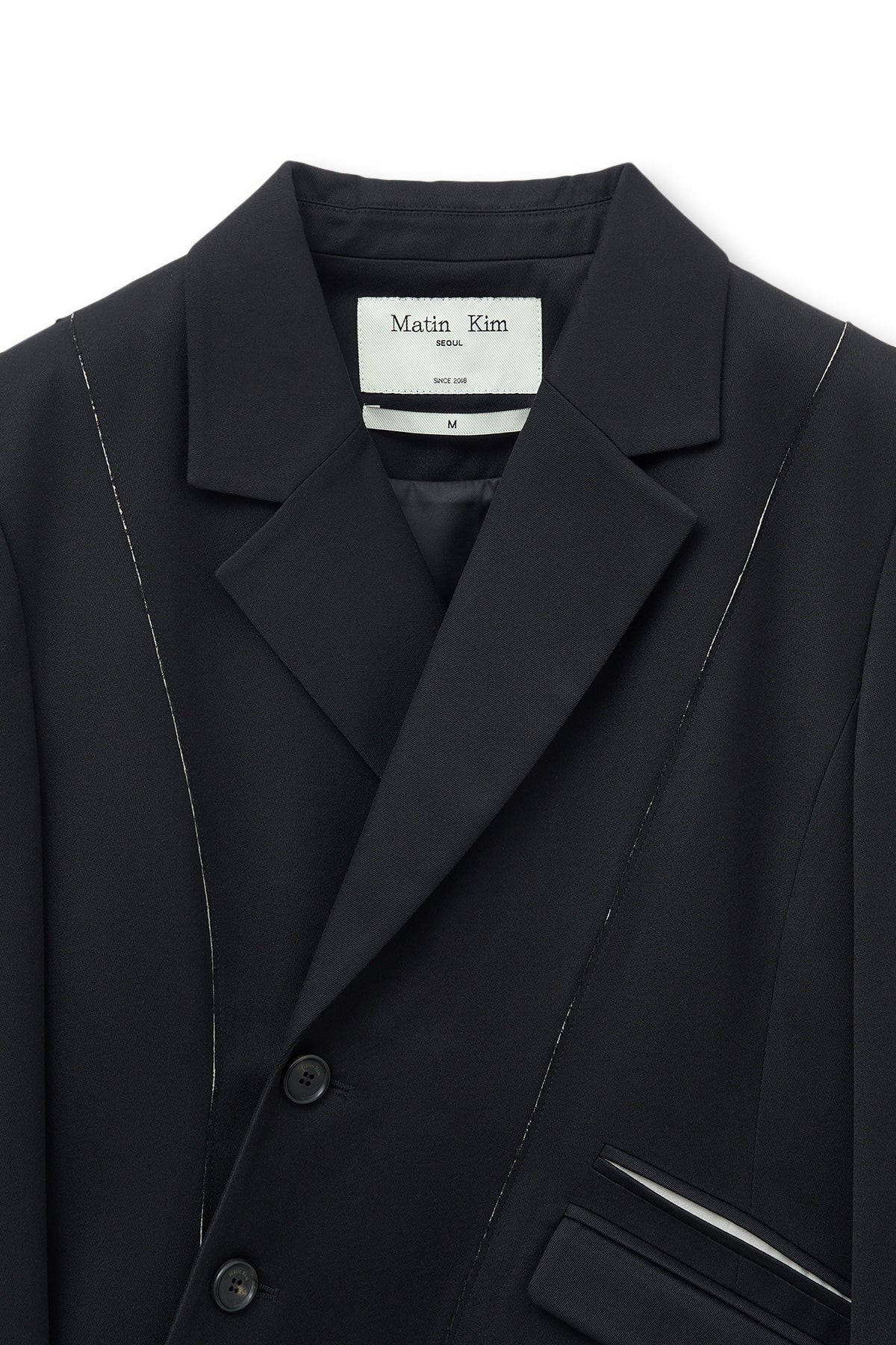 Matin Kim - Cut Out Point String Blazer (Black) product image 5 | TRAB K-Fashion Australia