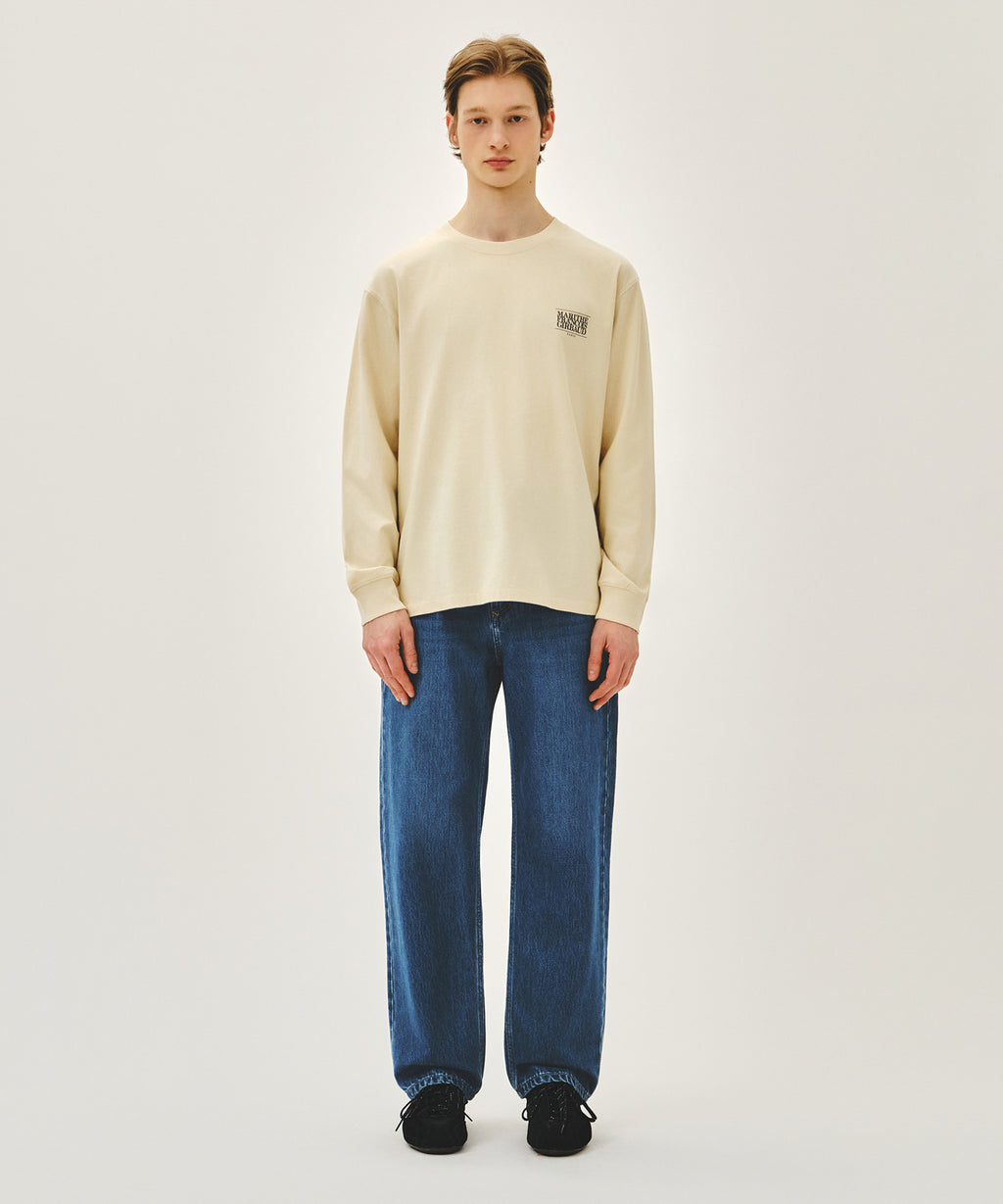 Marithe & Francois Girbaud - New M Slim Straight Denim Pants (Blue) product image 3 | TRAB K-Fashion Australia