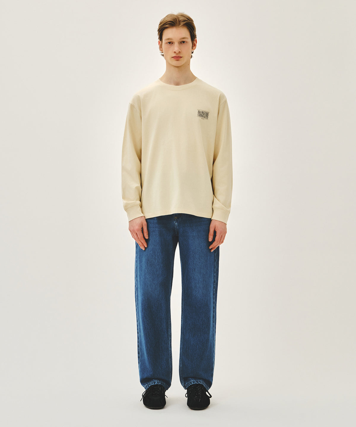 Marithe & Francois Girbaud - New M Slim Straight Denim Pants (Blue) product image 3 | TRAB K-Fashion Australia