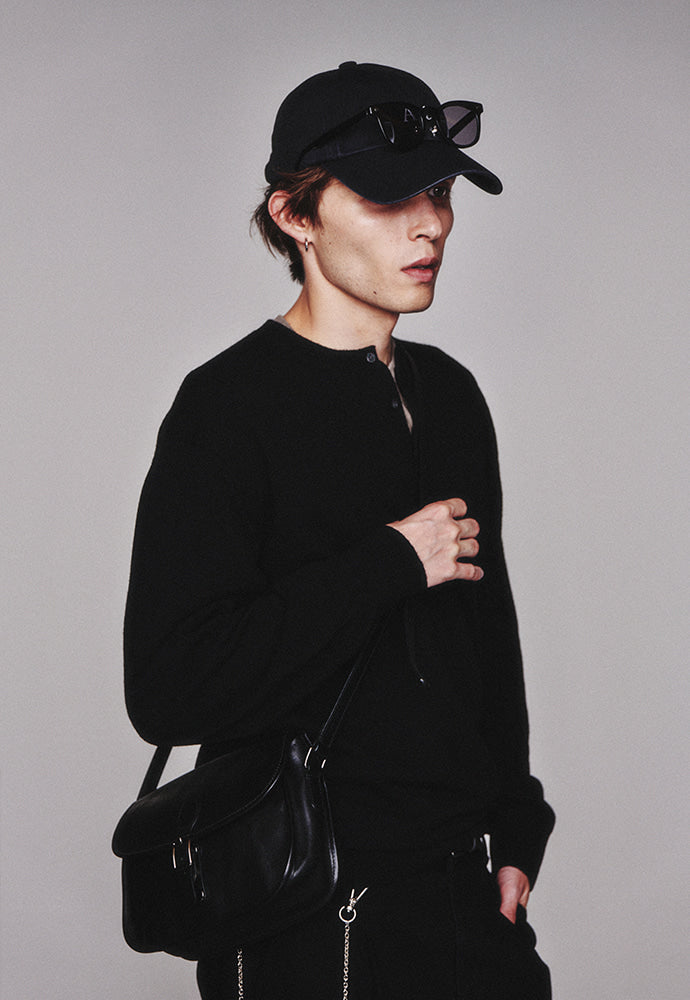 Art if acts - Henley Sweater (Black) product image 5 | TRAB K-Fashion Australia
