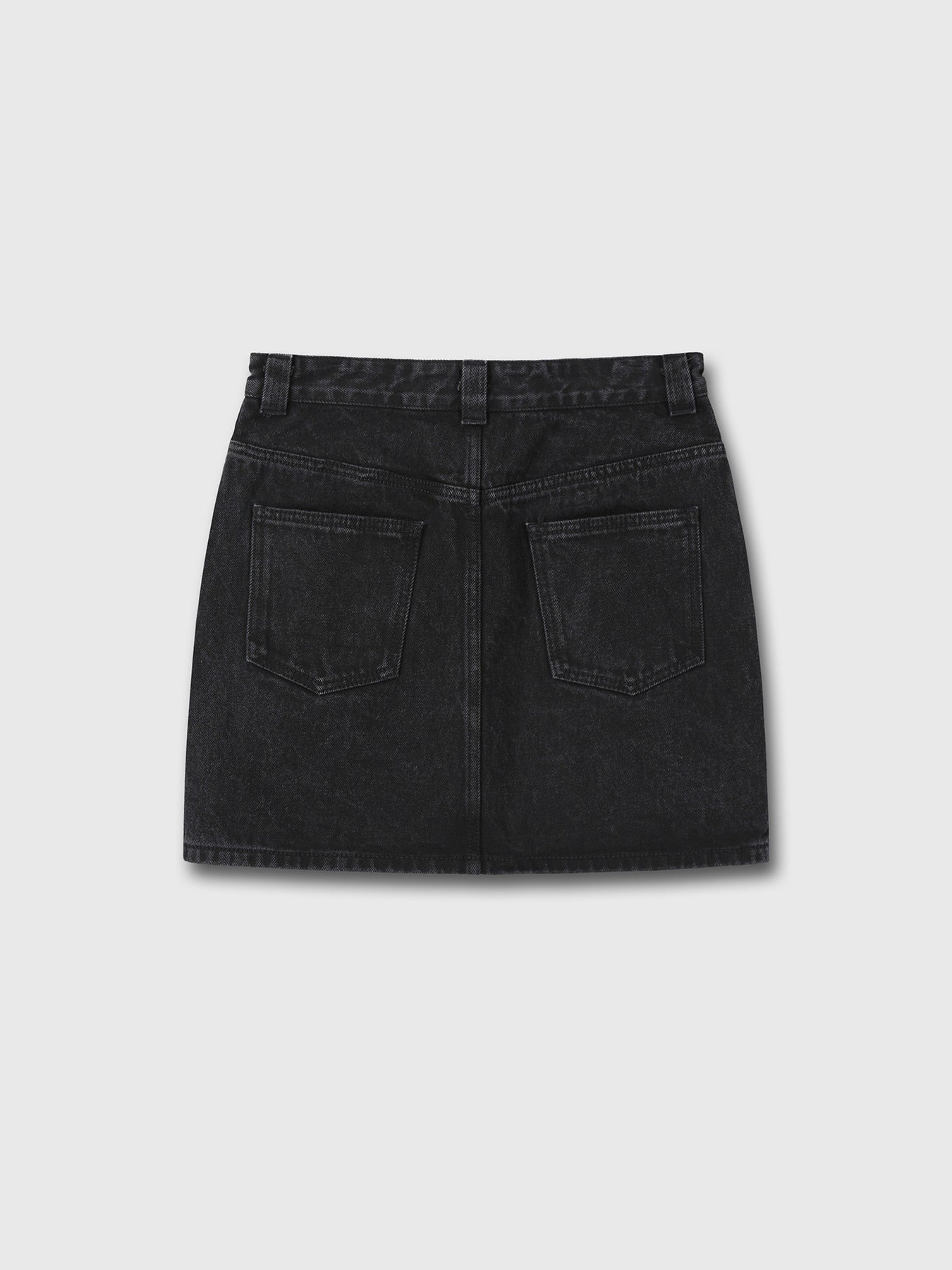 Tonywack - Metal Stud Denim Skirt (Faded Black) product image 7 | TRAB K-Fashion Australia