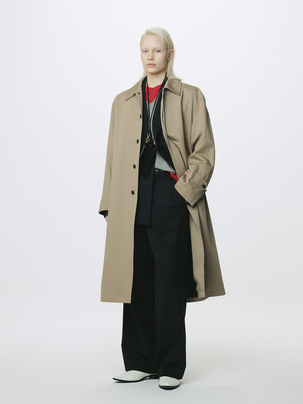 Tonywack - Cotton Drill Single-Breasted Overcoat (Beige) product image 1 | TRAB K-Fashion Australia