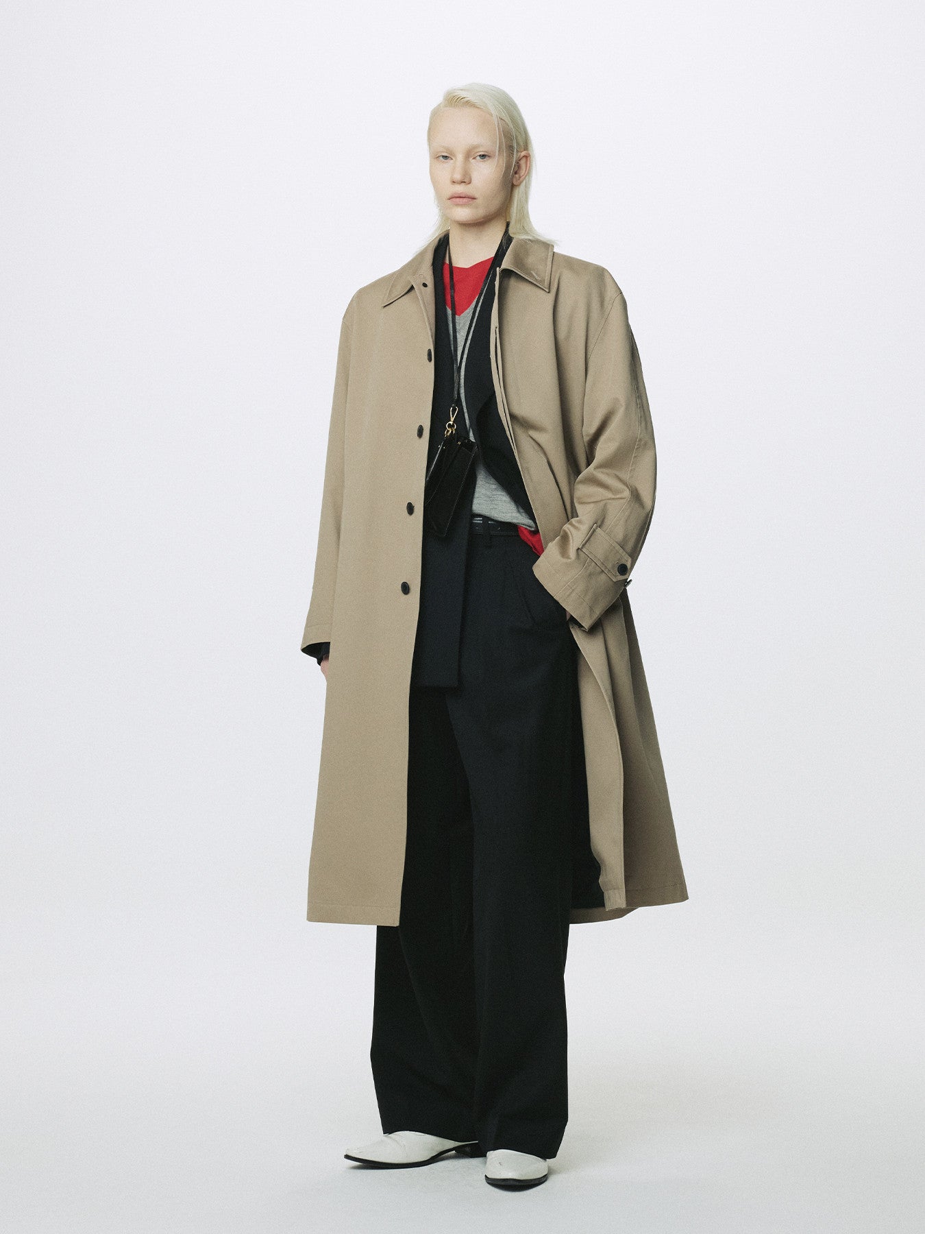 Tonywack - Cotton Drill Single-Breasted Overcoat (Beige) product image 1 | TRAB K-Fashion Australia