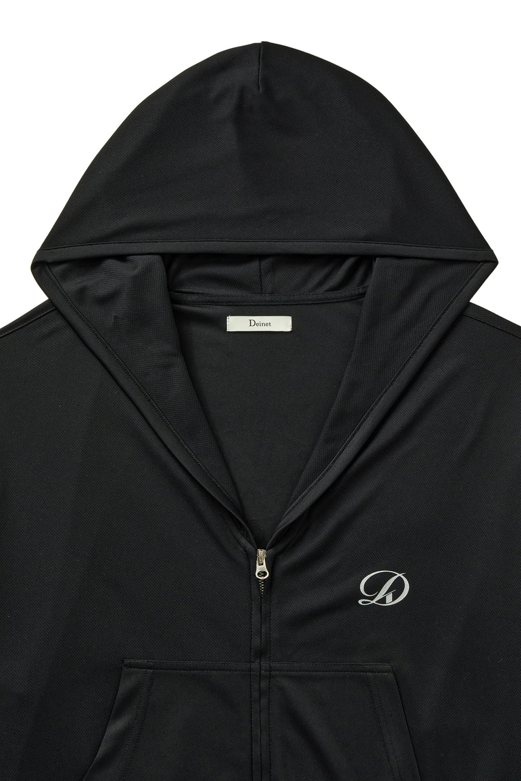 Deinet - Cool Mesh Hooded Zip Up (Black) product image 3 | TRAB K-Fashion Australia
