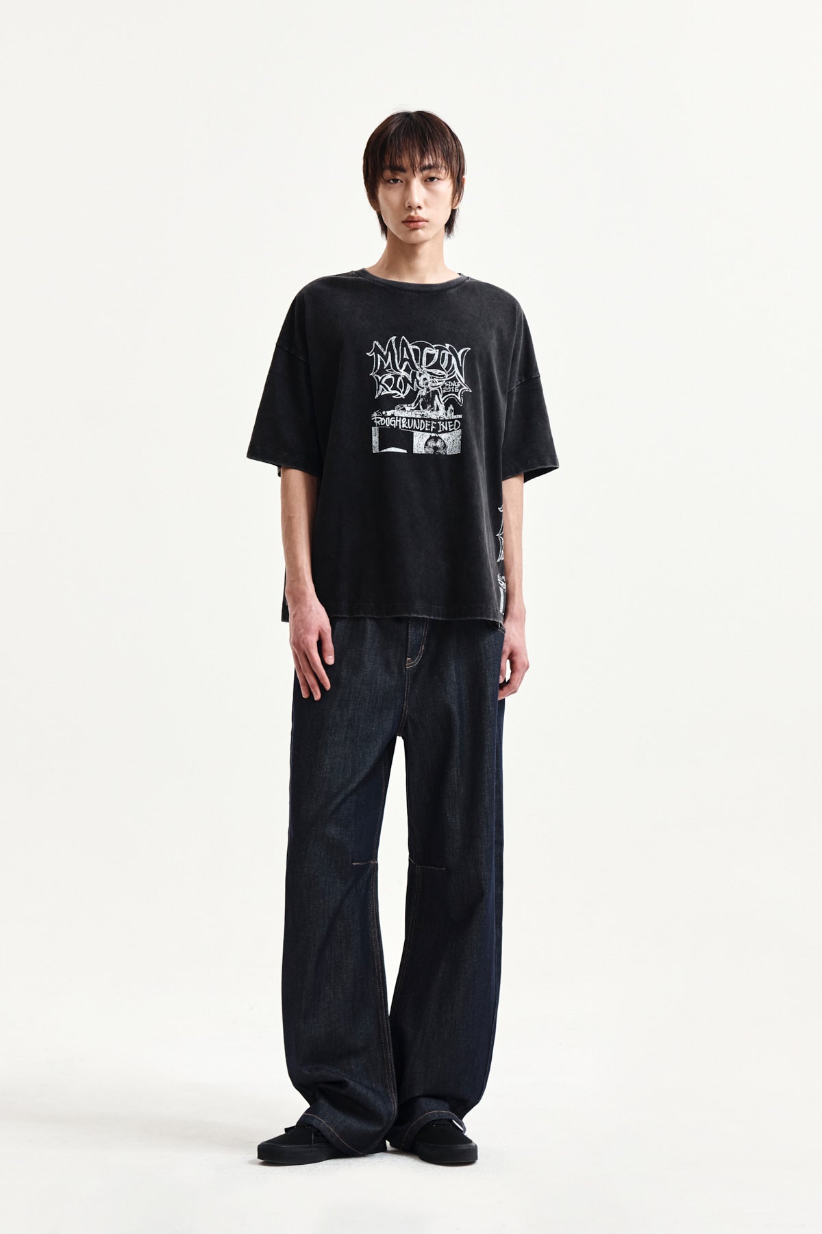 Matin Kim - Vintage Graffiti Artwork Top (Black) product image 13 | TRAB K-Fashion Australia