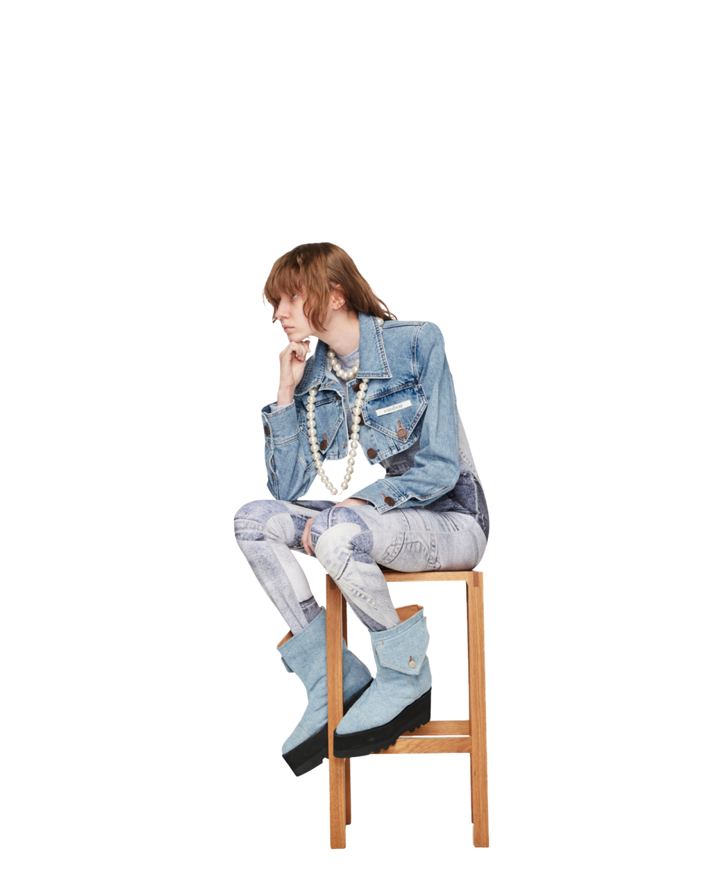 Kimhe Kim - Emma Denim Jacket (Blue) product image 5 | TRAB K-Fashion Australia