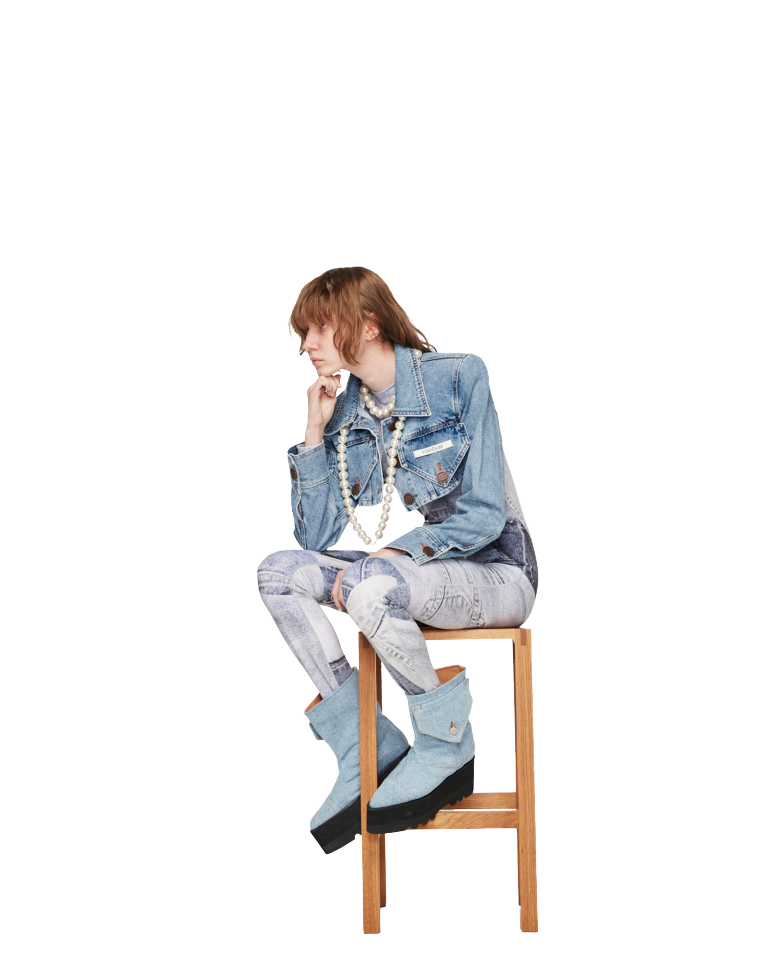 Kimhe Kim - Emma Denim Jacket (Blue) product image 5 | TRAB K-Fashion Australia