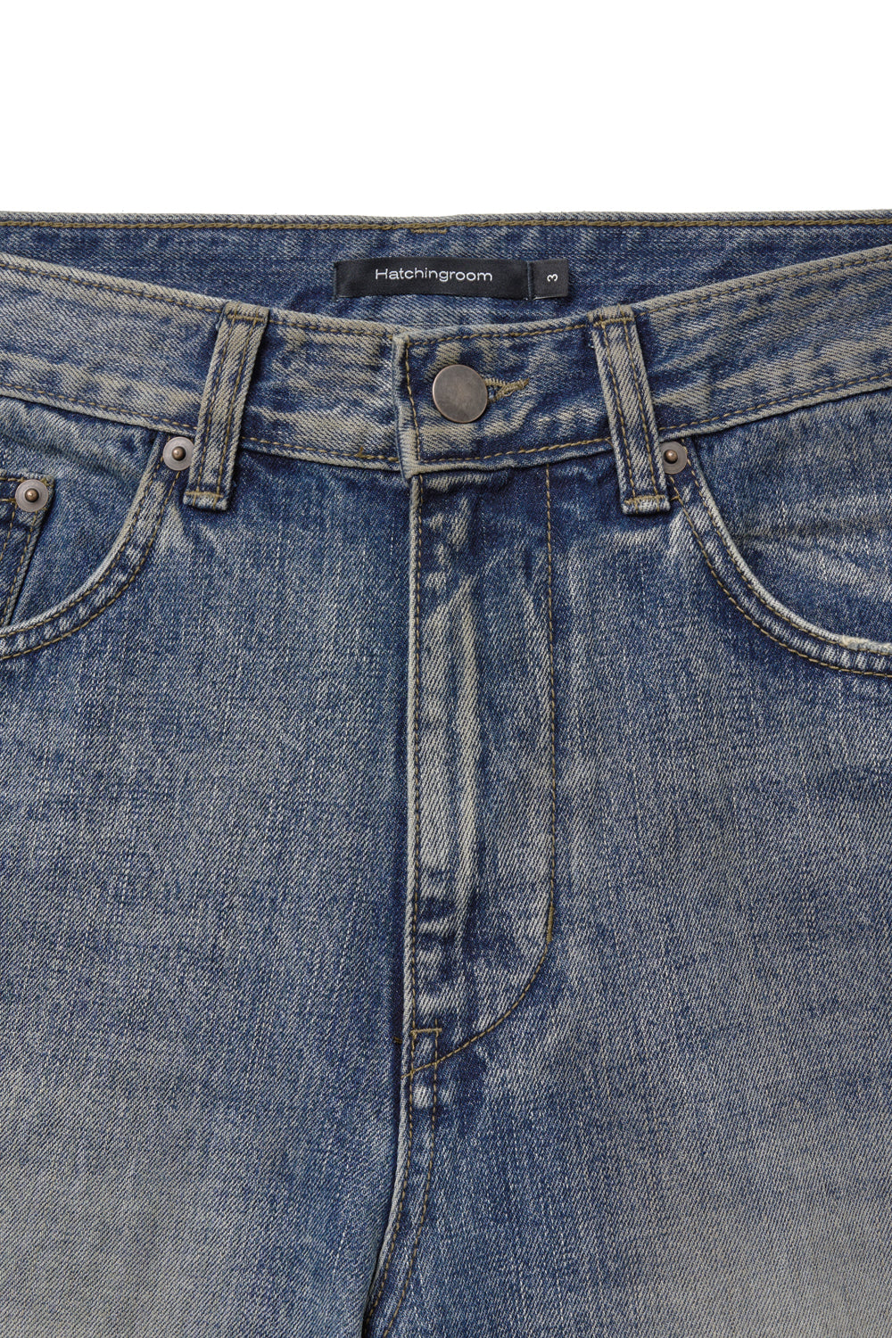 Hatchingroom - Denim Shorts (Faded Blue) product image 3 | TRAB K-Fashion Australia
