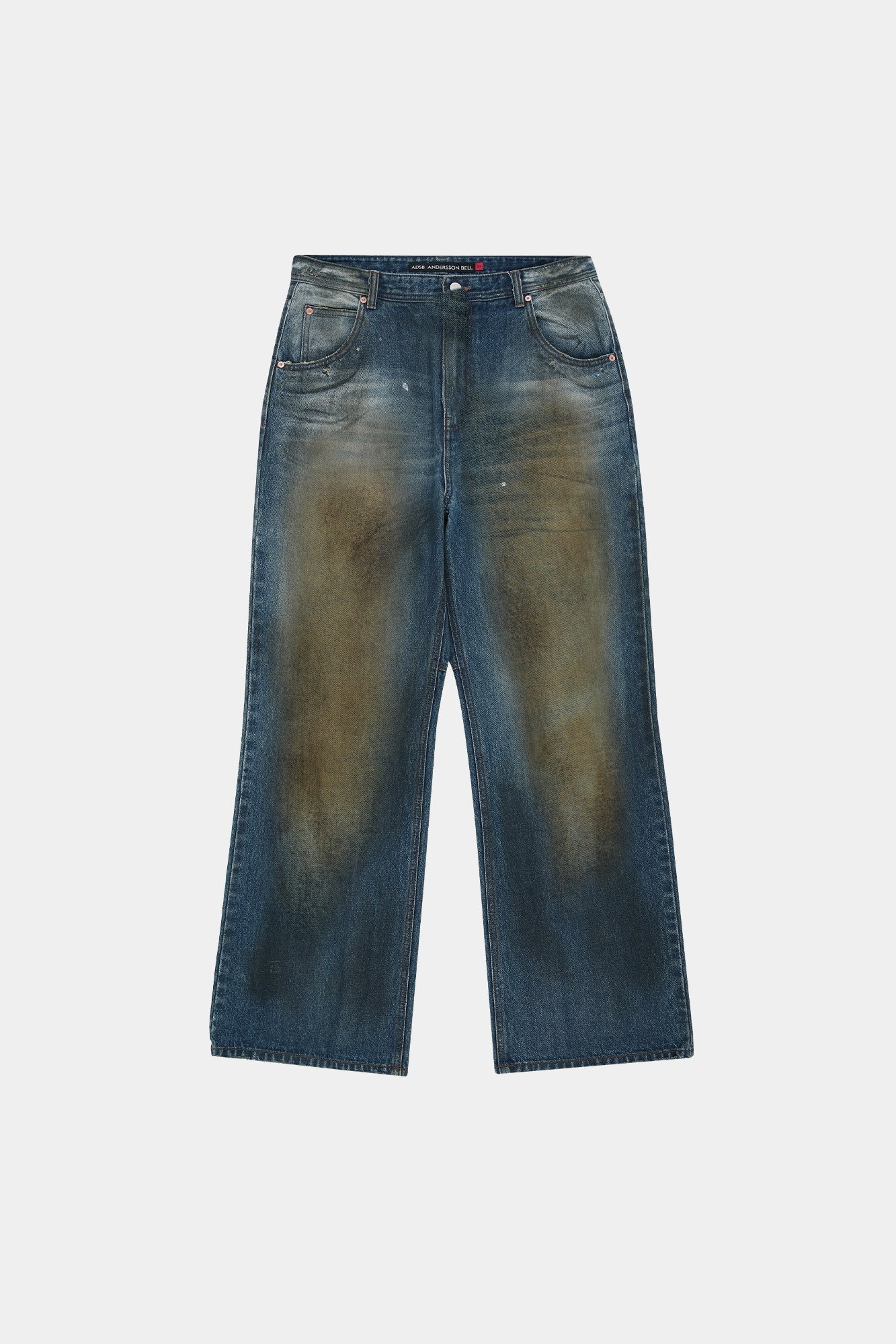 Andersson Bell - Unisex Coated Blue Wide-Leg Jeans (blue) (Blue) product image 10 | TRAB K-Fashion Australia