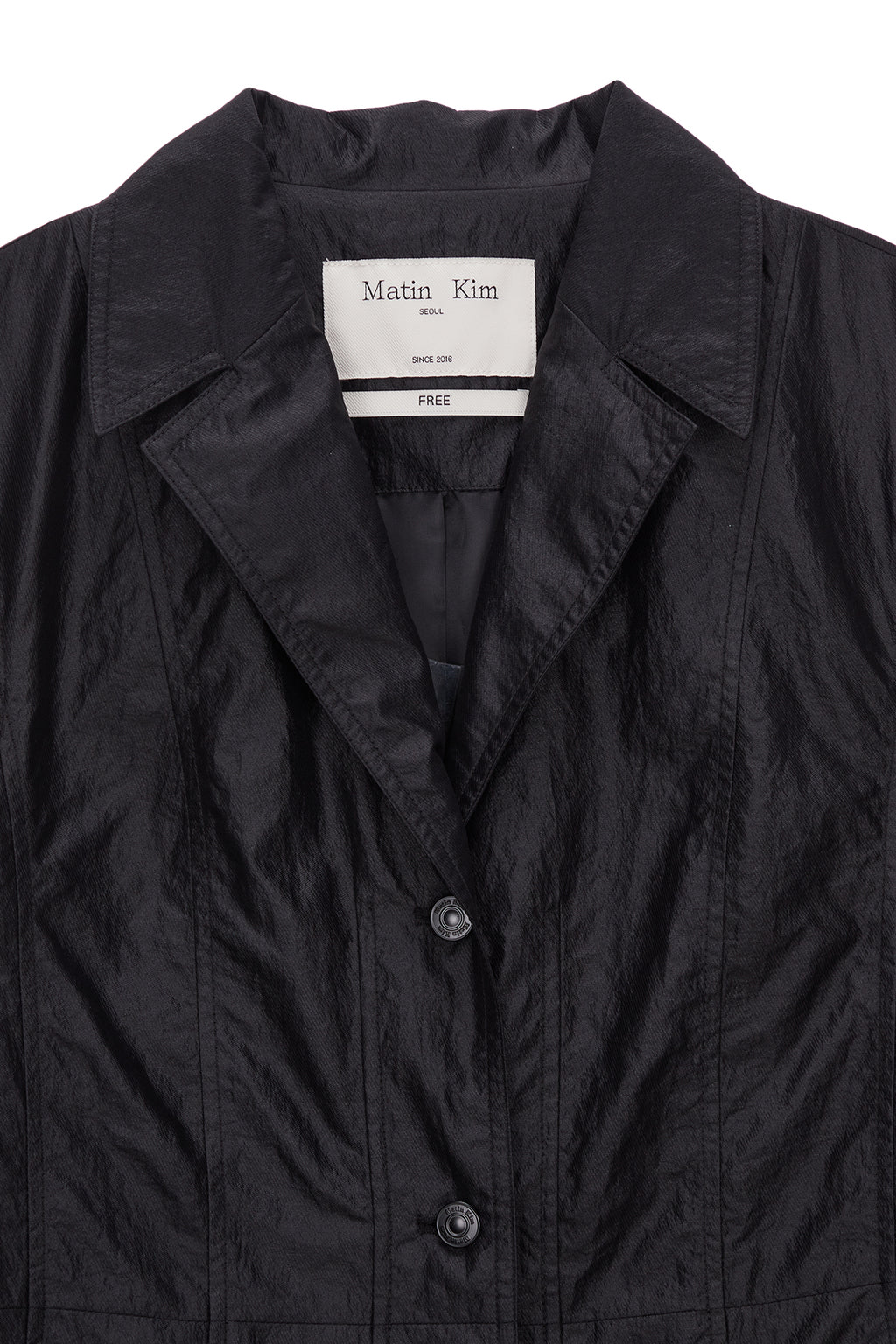Matin Kim - Tailored Coating Coat (Black) product image 3 | TRAB K-Fashion Australia