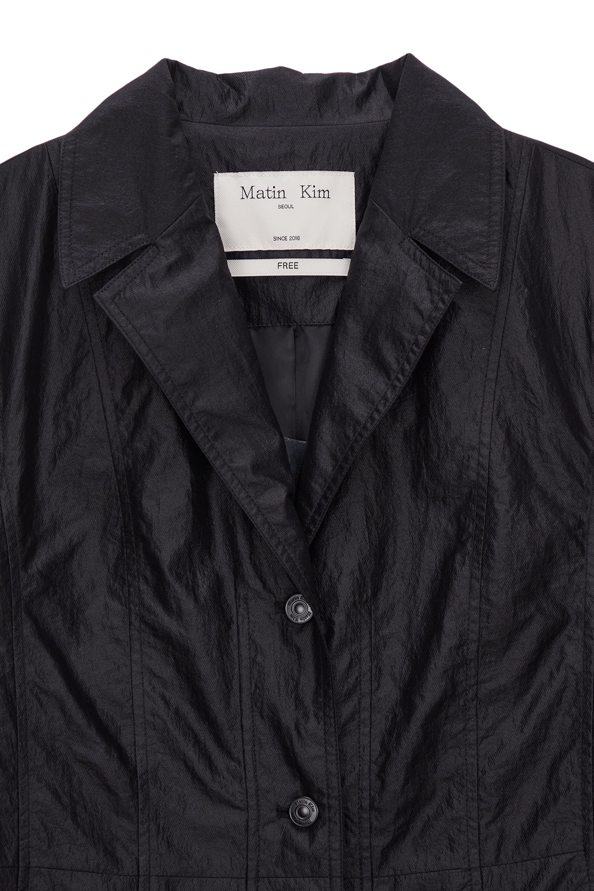 Matin Kim - Tailored Coating Coat (Black) product image 3 | TRAB K-Fashion Australia