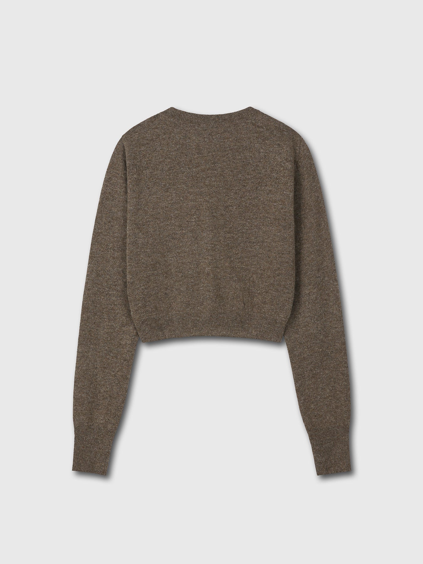 Tonywack - Merino Wool Cropped Cardigan (Brown) product image 8 | TRAB K-Fashion Australia