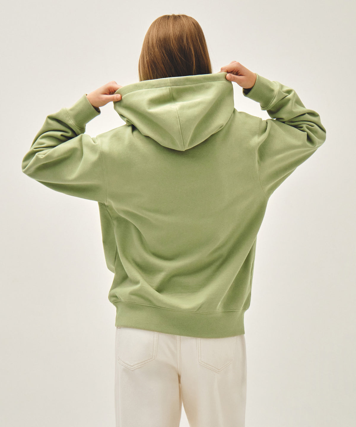 Marithe & Francois Girbaud - Classic Logo Embroidery Hoodie (Olive) product image 3 | TRAB K-Fashion Australia