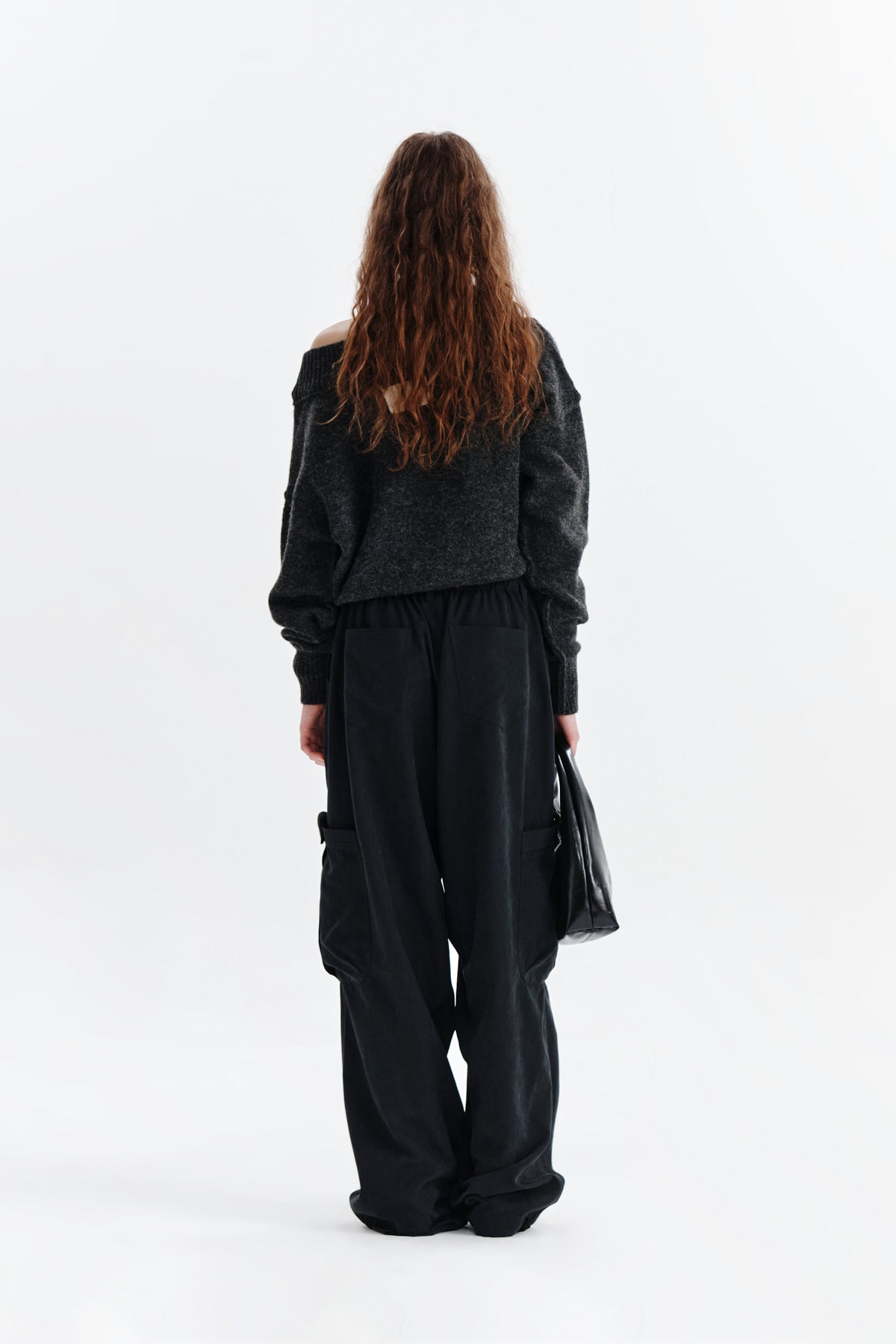 Matin Kim - Soft Washed Cargo Pants (Black) product image 7 | TRAB K-Fashion Australia