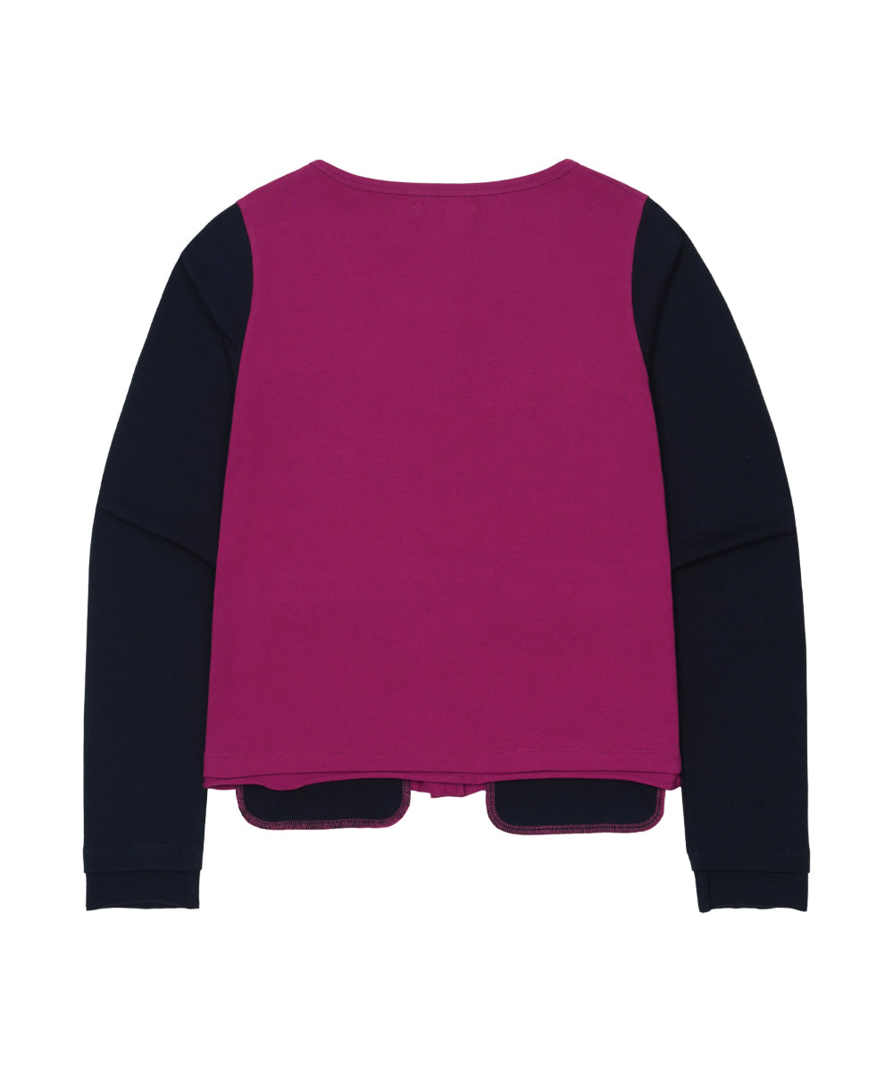 Coyseio - Button-Up Deep Neck Cardigan (Magenta) product image 12 | TRAB K-Fashion Australia