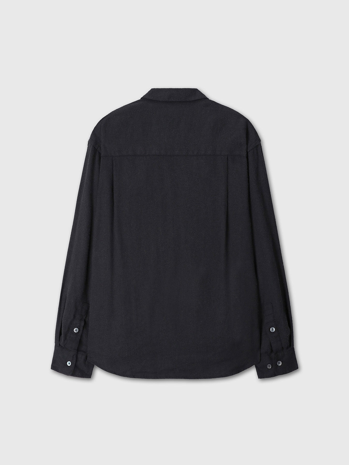 Tonywack - Brushed Silk Linen Utility Shirt (Black) product image 8 | TRAB K-Fashion Australia