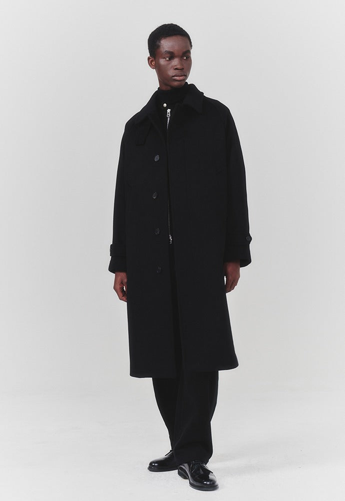 Art if acts - Cashmere Soutien Collar Coat (Black) product image 1 | TRAB K-Fashion Australia