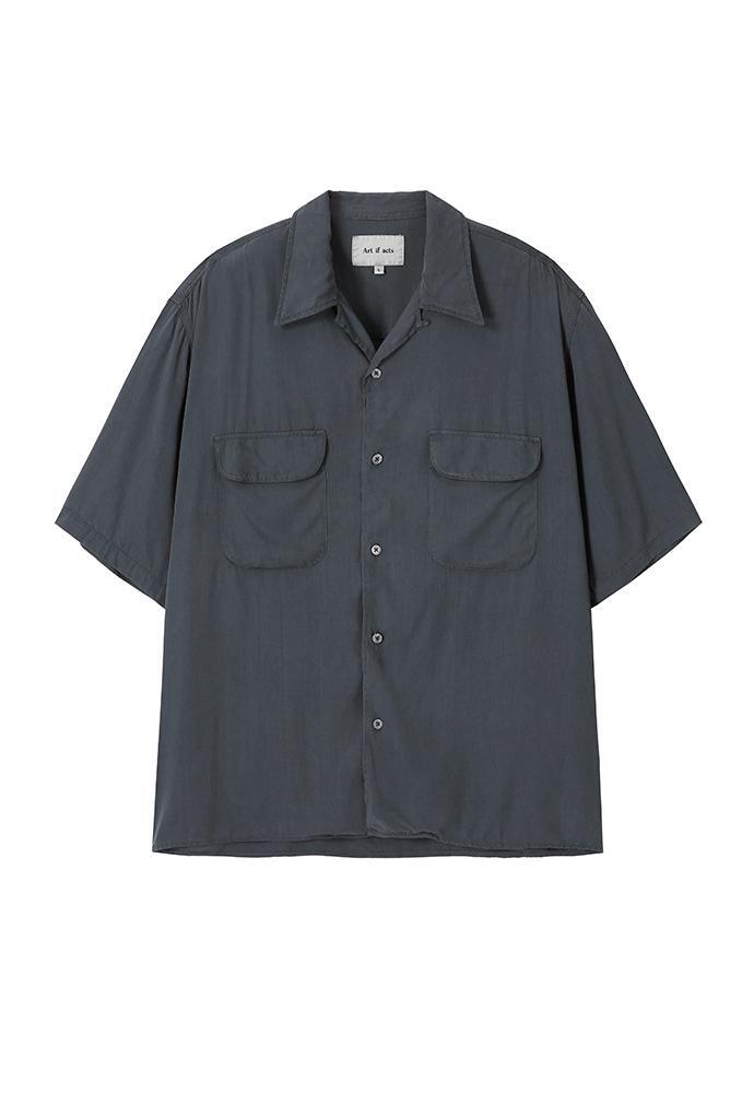 Art if acts - Tencel Two Pocket Half Shirt (Vintage Charcoal) product image 7 | TRAB K-Fashion Australia
