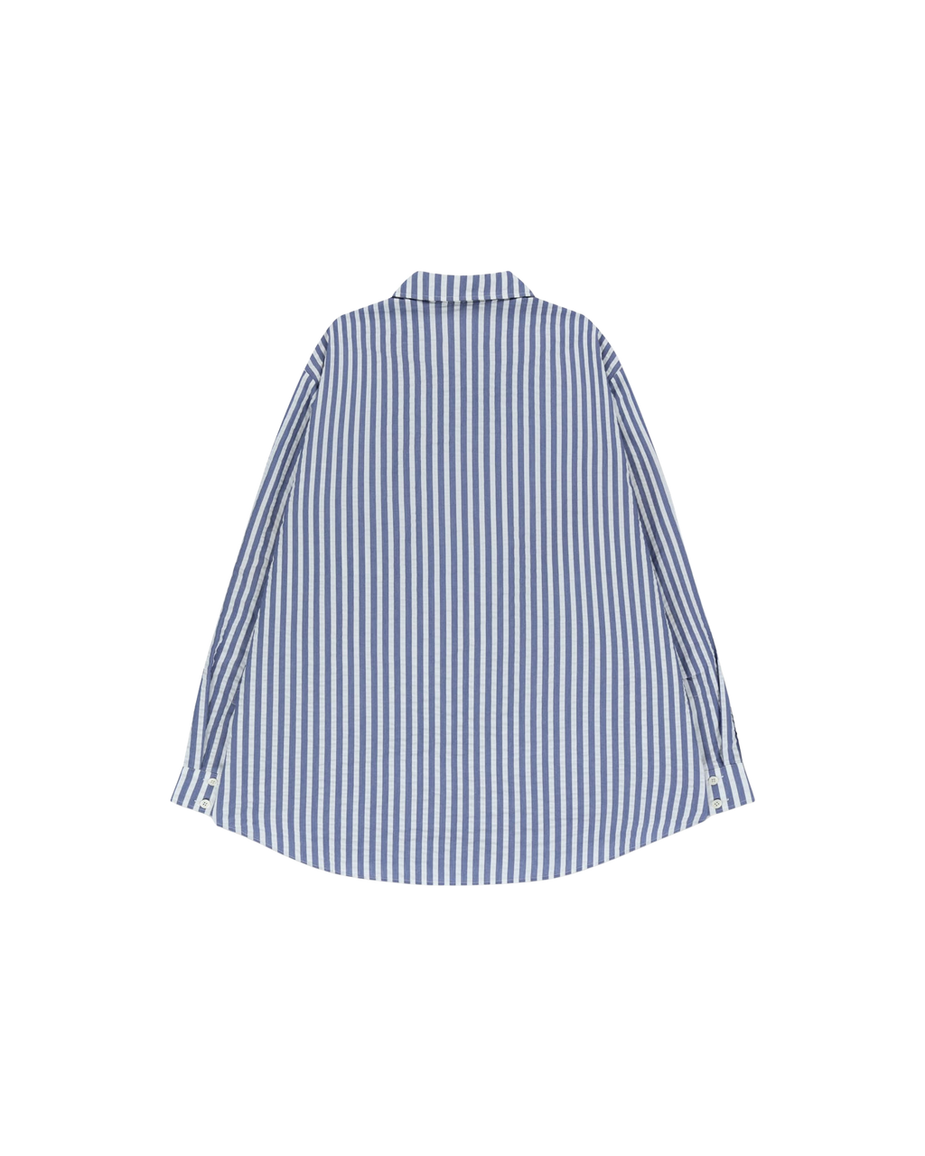 Kimhe Kim - Stripped Label Shirt (Blue) product image 10 | TRAB K-Fashion Australia