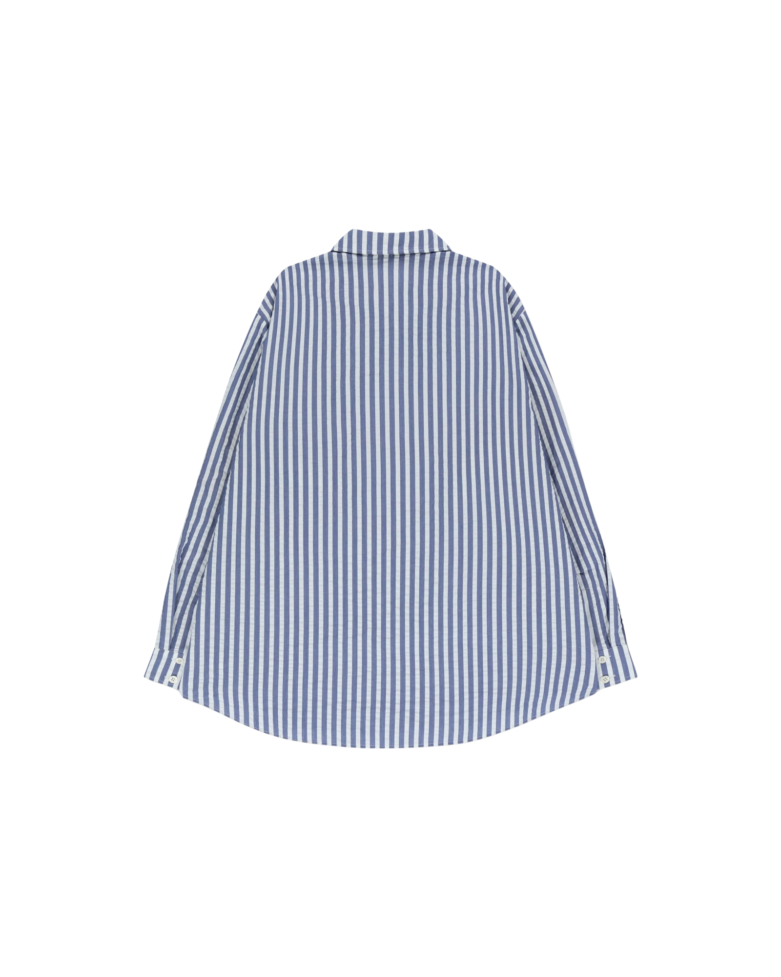Kimhe Kim - Stripped Label Shirt (Blue) product image 10 | TRAB K-Fashion Australia