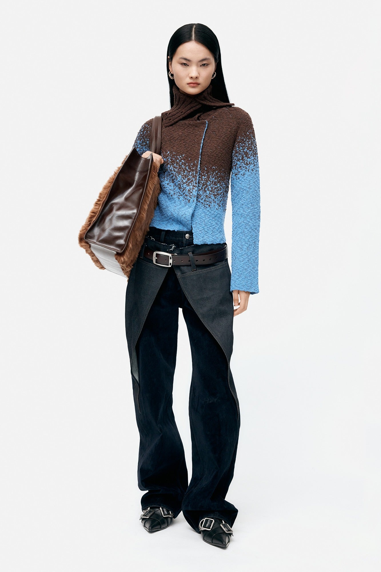 Andersson Bell - Zoe Wrap Pants (Blue) product image 1 | TRAB K-Fashion Australia