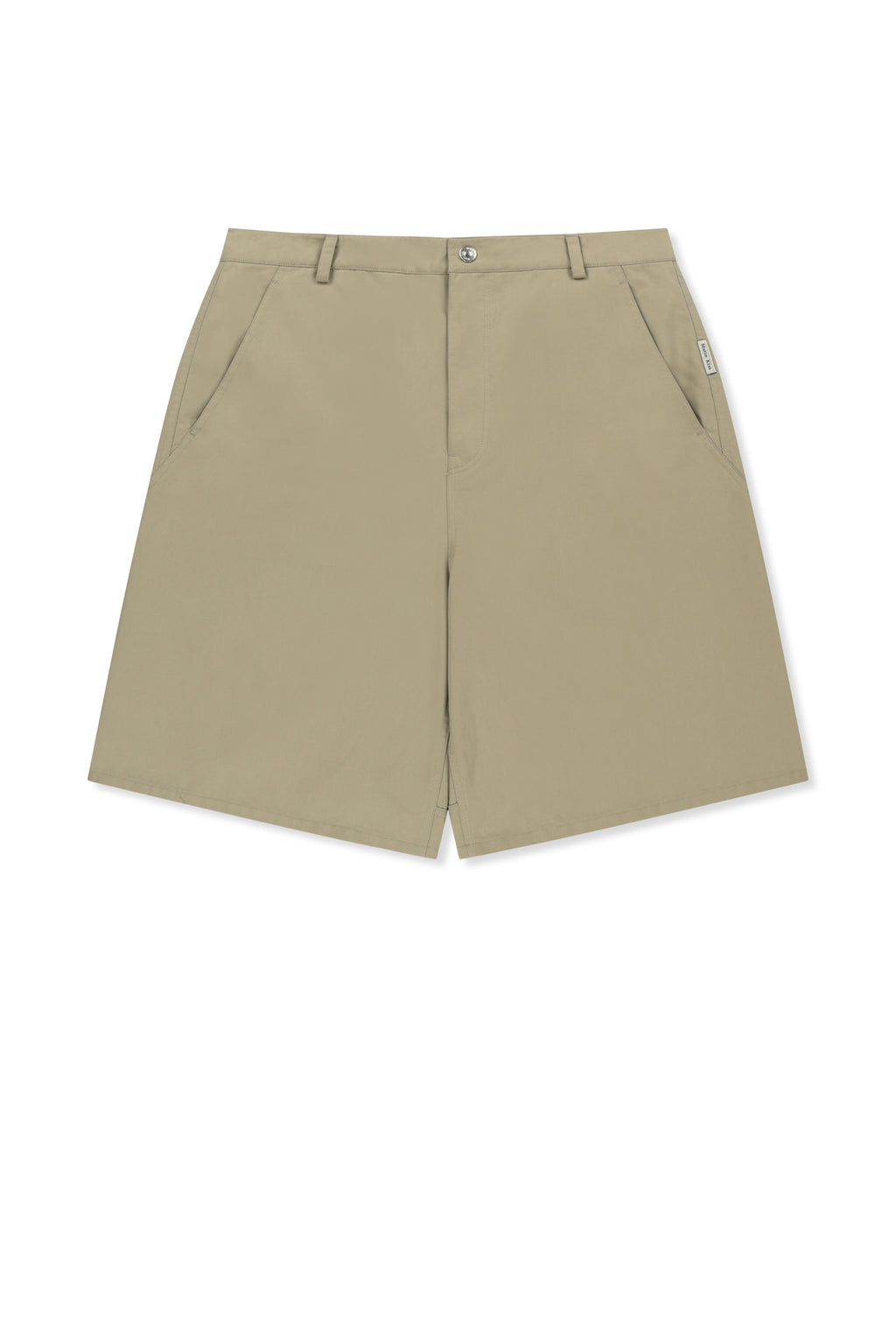 Matin Kim - Curved Seam Bermuda Pants (Beige) product image 11 | TRAB K-Fashion Australia