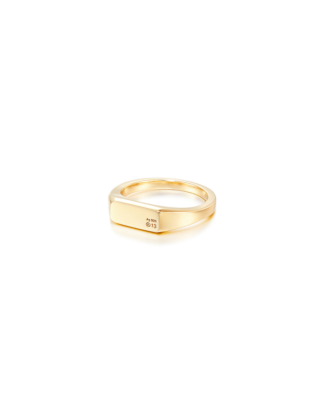 Numbering - A13 Slim Signet Ring #7401 product image 8 | TRAB K-Fashion Australia