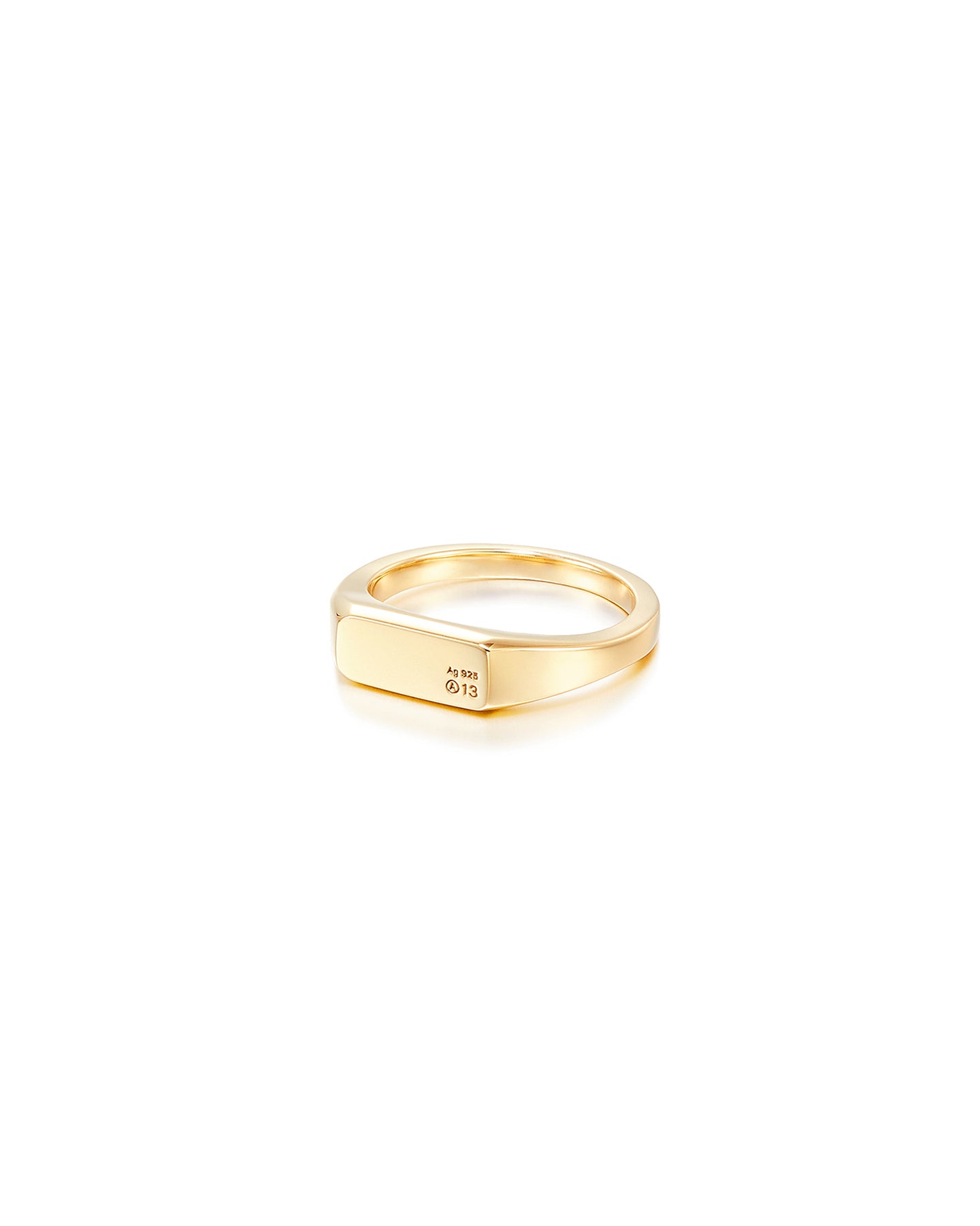 Numbering - A13 Slim Signet Ring #7401 product image 8 | TRAB K-Fashion Australia
