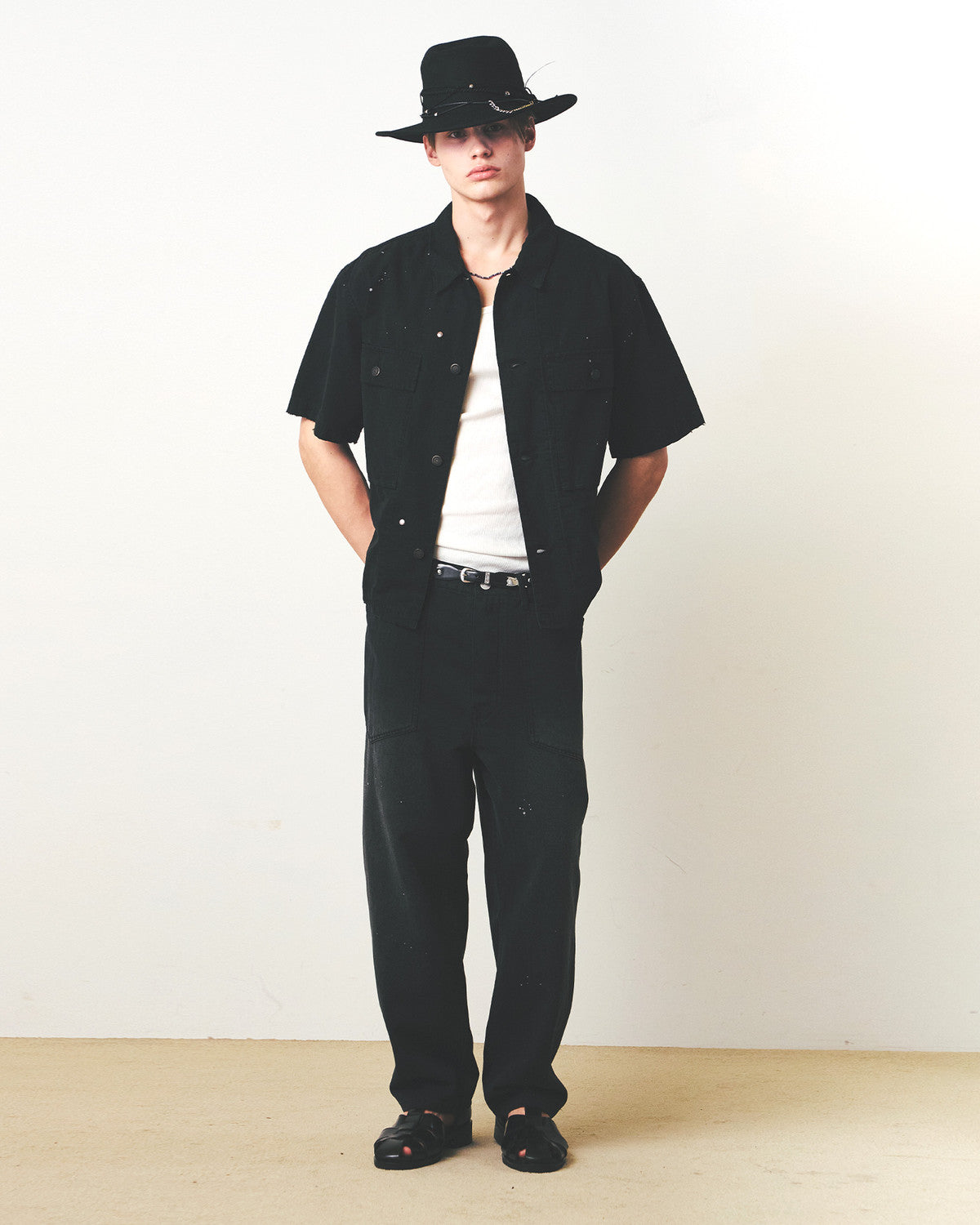Eastlogue - M43 Mil Half Shirts (Black Ripstop) product image 1 | TRAB K-Fashion Australia