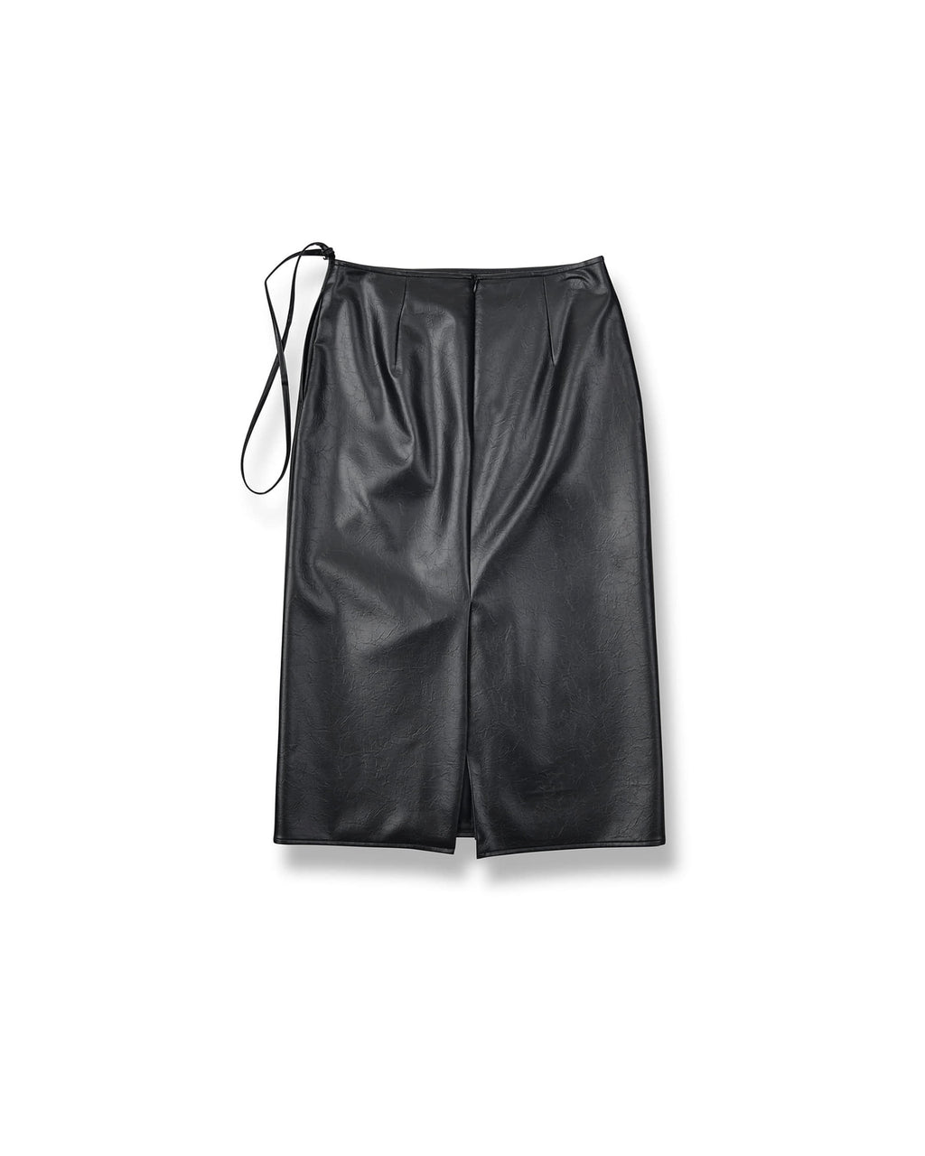 Brownyard - Crack Leather Midi Skirt (Black) product image 5 | TRAB K-Fashion Australia