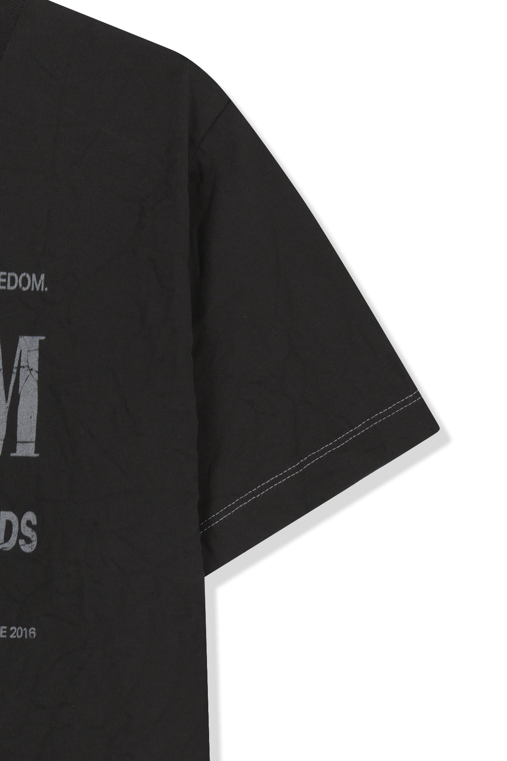 Matin Kim - Lettering Graffiti Crease Top (Black) product image 4 | TRAB K-Fashion Australia