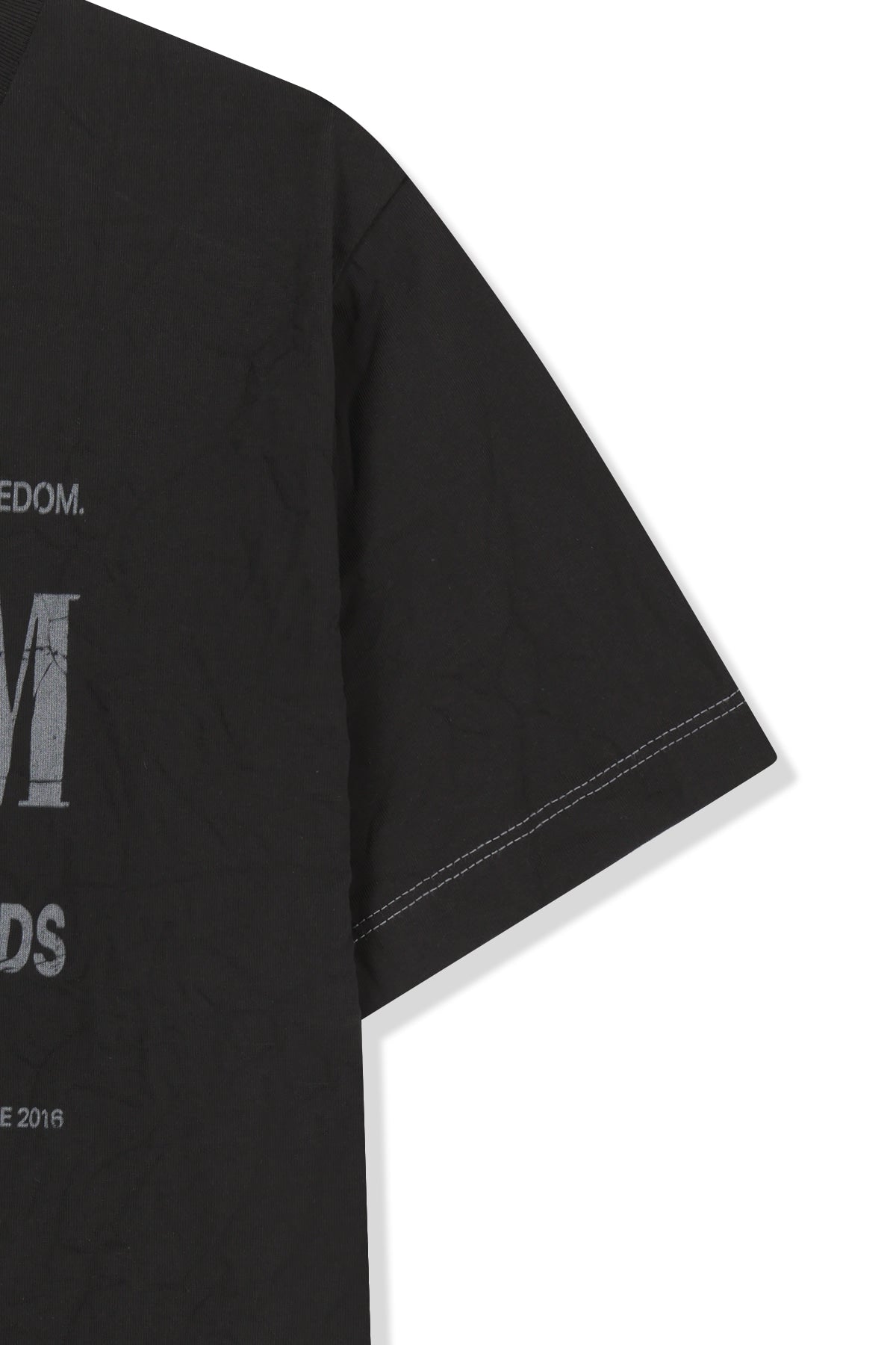 Matin Kim - Lettering Graffiti Crease Top (Black) product image 4 | TRAB K-Fashion Australia