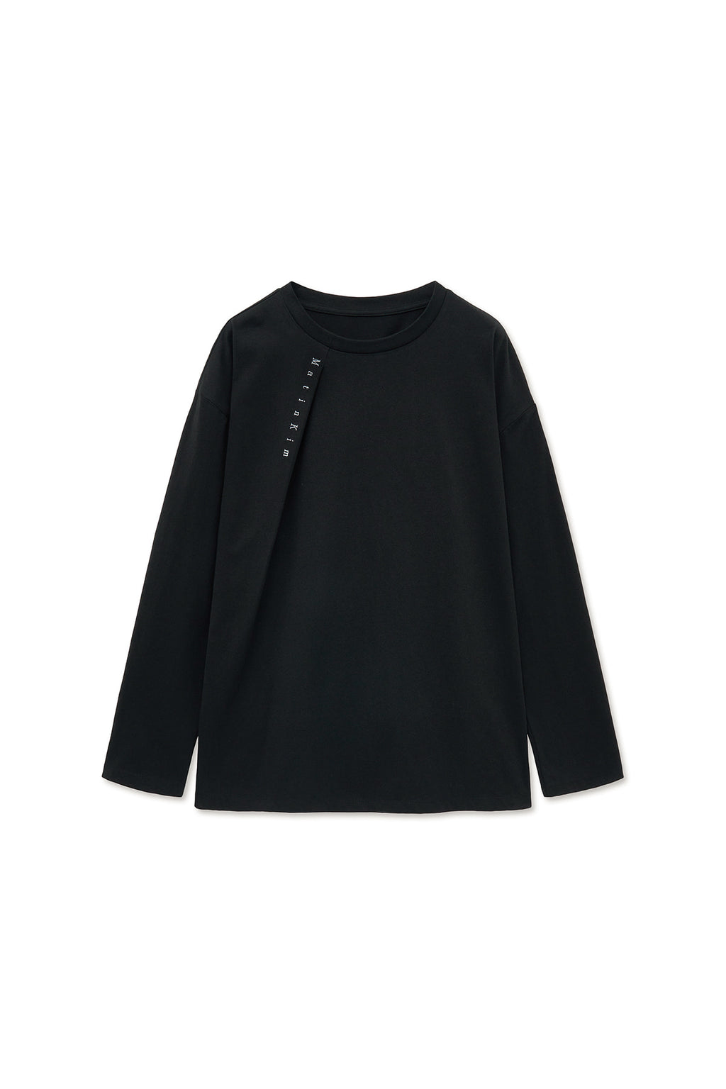 Matin Kim - Tuck Point Long Sleeve Top (Black) product image 1 | TRAB K-Fashion Australia