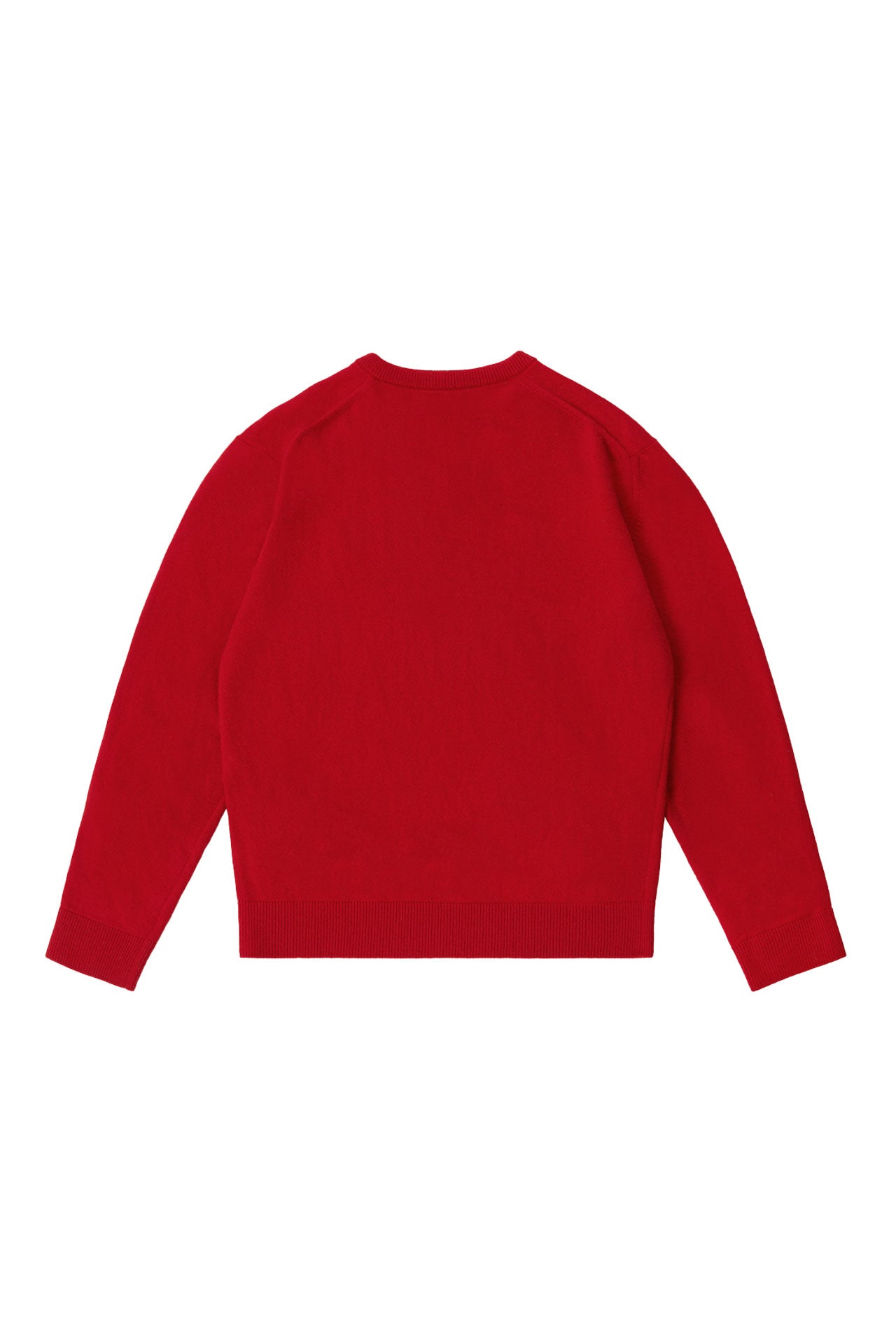 STU - Pin Tuck V-neck Knit (Red) product image 11 | TRAB K-Fashion Australia