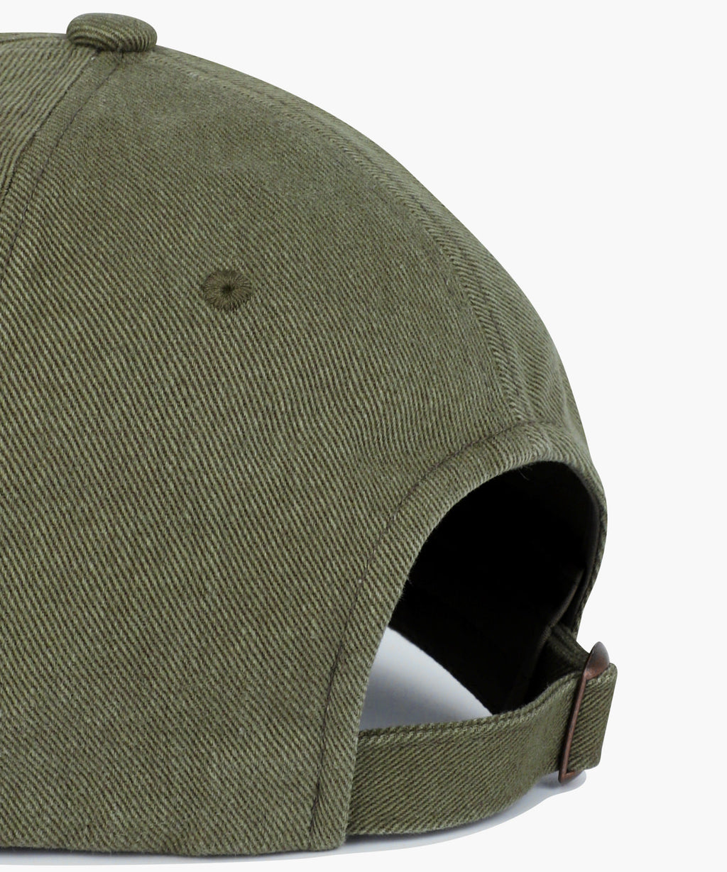 Marithe & Francois Girbaud - Applique Washed Small Classic Logo Cap (Khaki) product image 4 | TRAB K-Fashion Australia