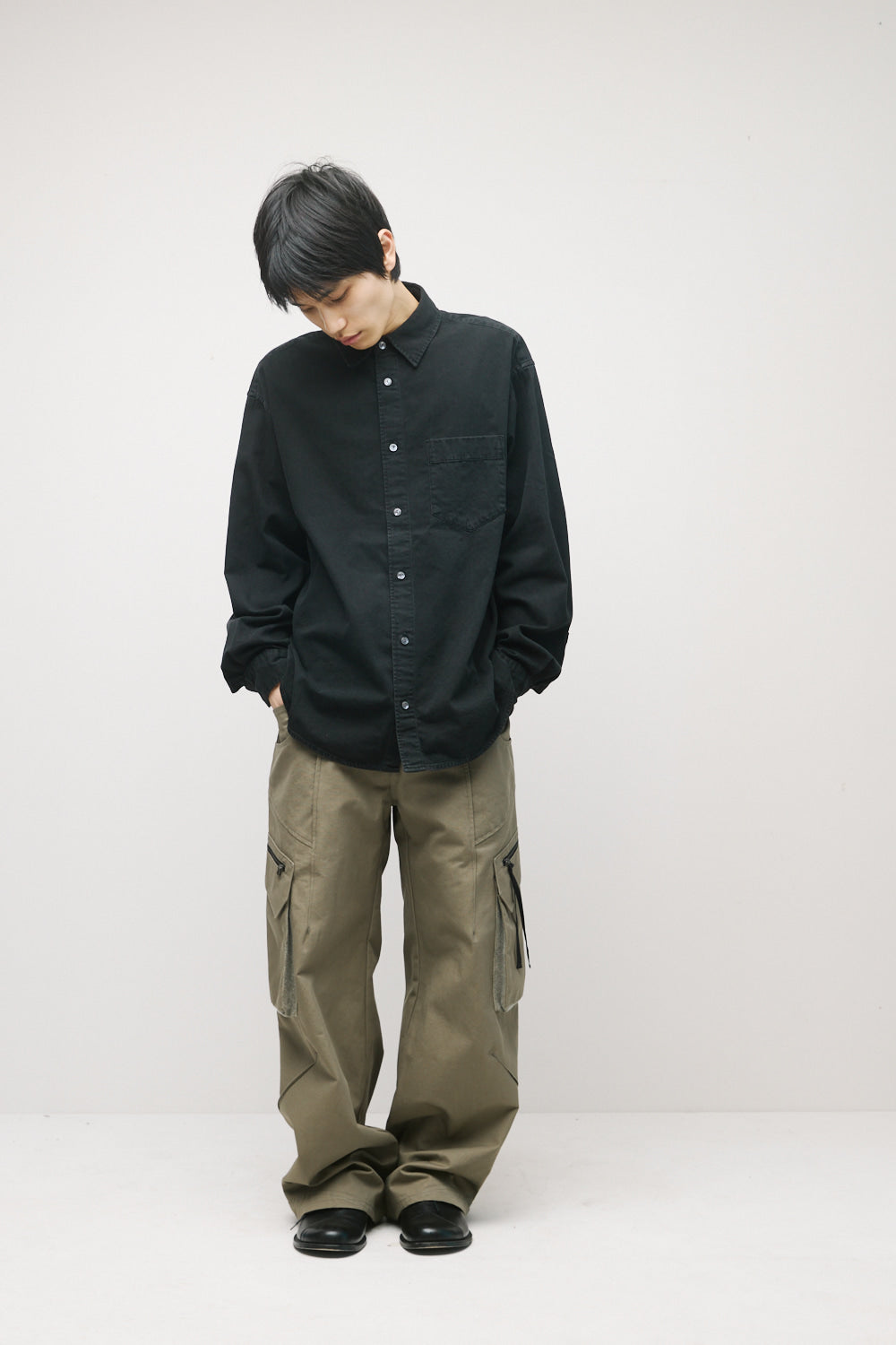 Hatchingroom - Over Denim Shirt (Jet Black) product image 6 | TRAB K-Fashion Australia