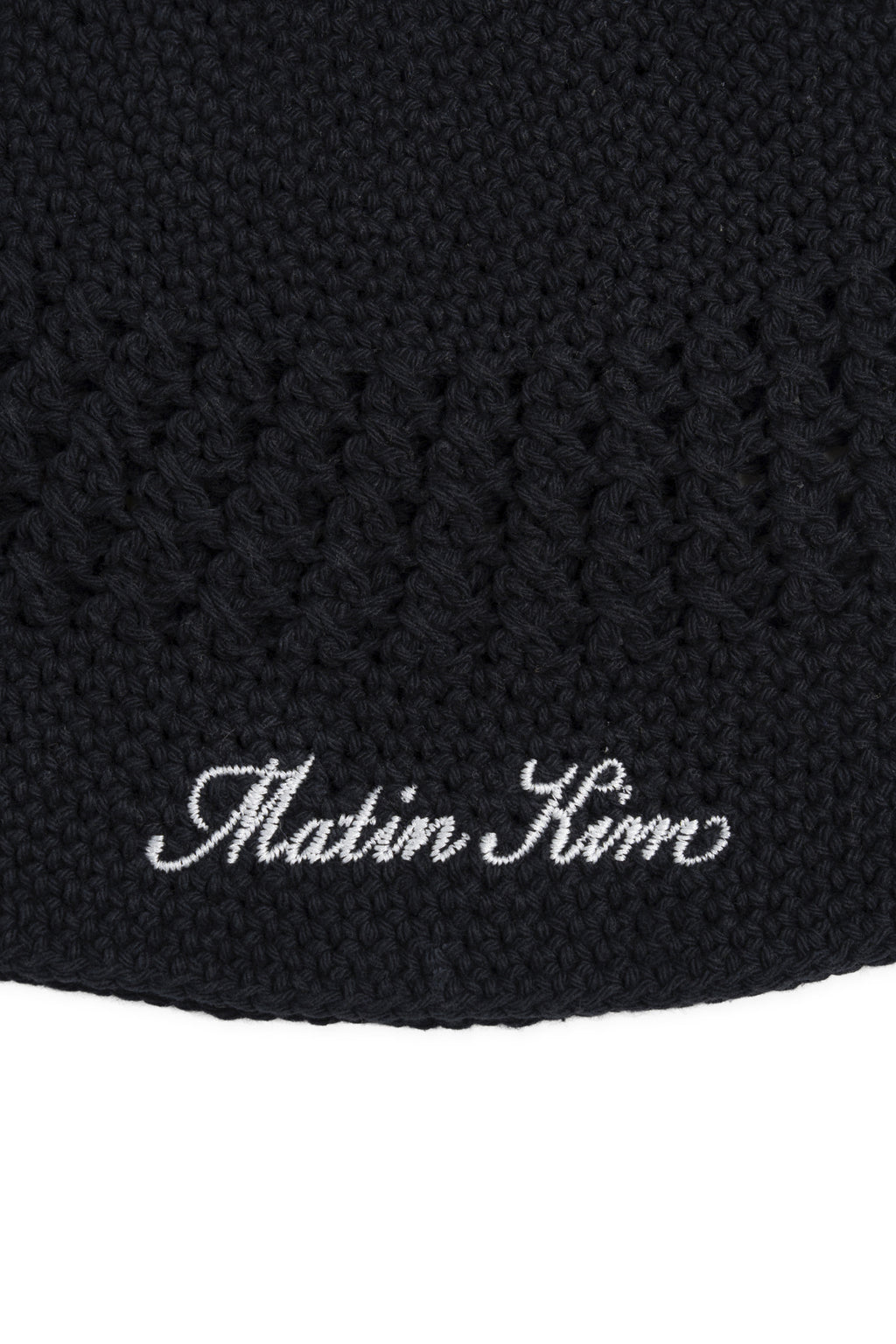 Matin Kim - Crochet Cotton Bucket Hat (Black) product image 3 | TRAB K-Fashion Australia