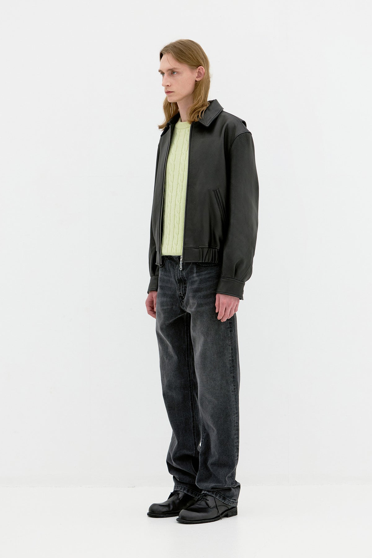 Coor - Goatskin Blouson (Black) product image 3 | TRAB K-Fashion Australia
