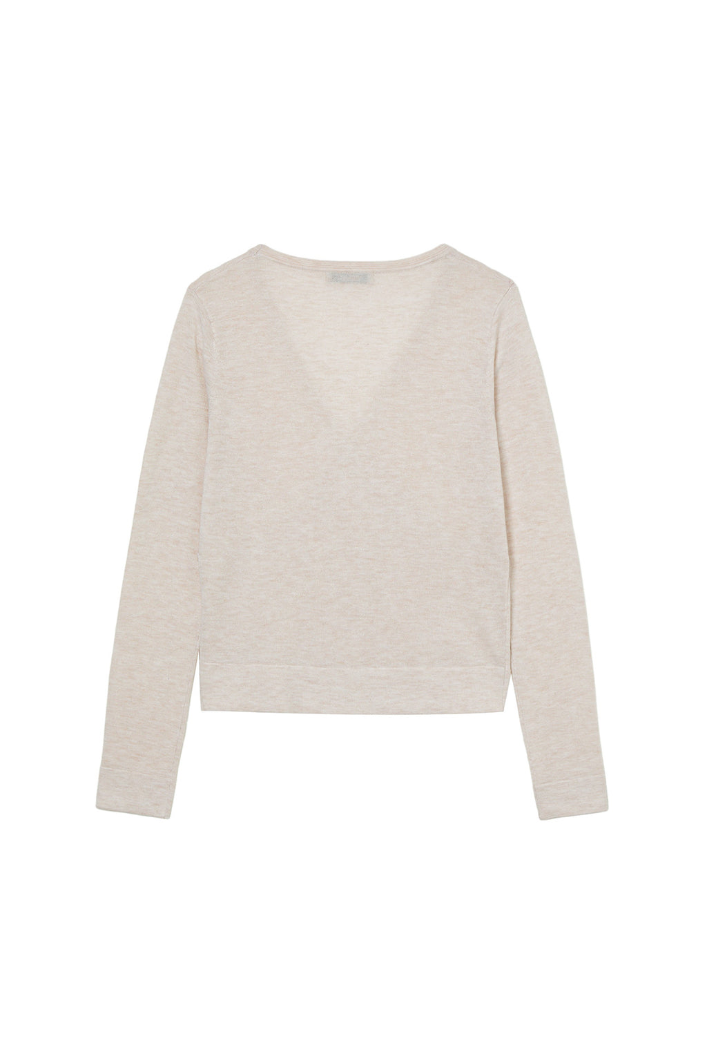 Deinet - V-Neck Metal Knit (Ivory) product image 2 | TRAB K-Fashion Australia