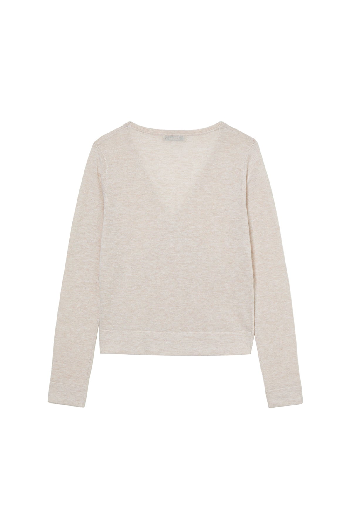 Deinet - V-Neck Metal Knit (Ivory) product image 2 | TRAB K-Fashion Australia