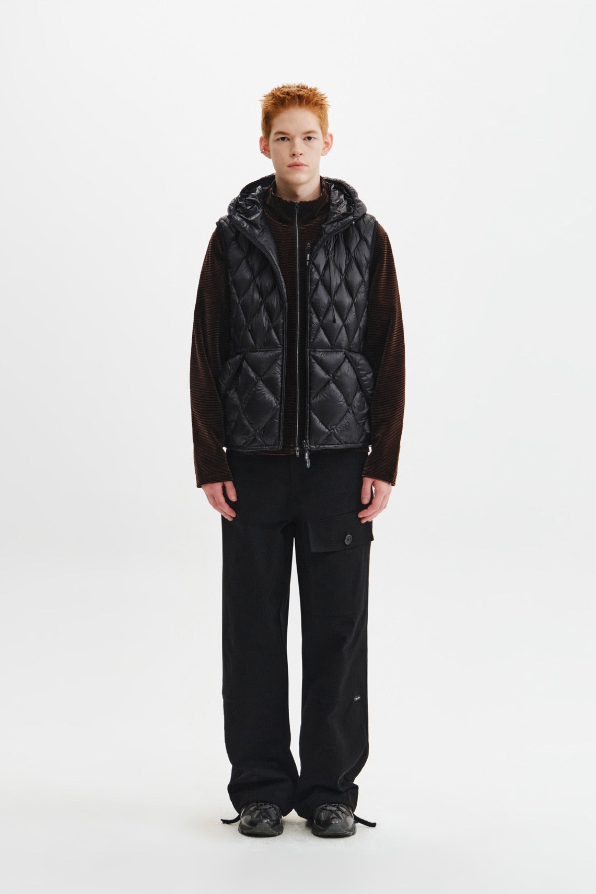 Matin Kim - Mix Quilted Light Down Vest (Black) product image 9 | TRAB K-Fashion Australia
