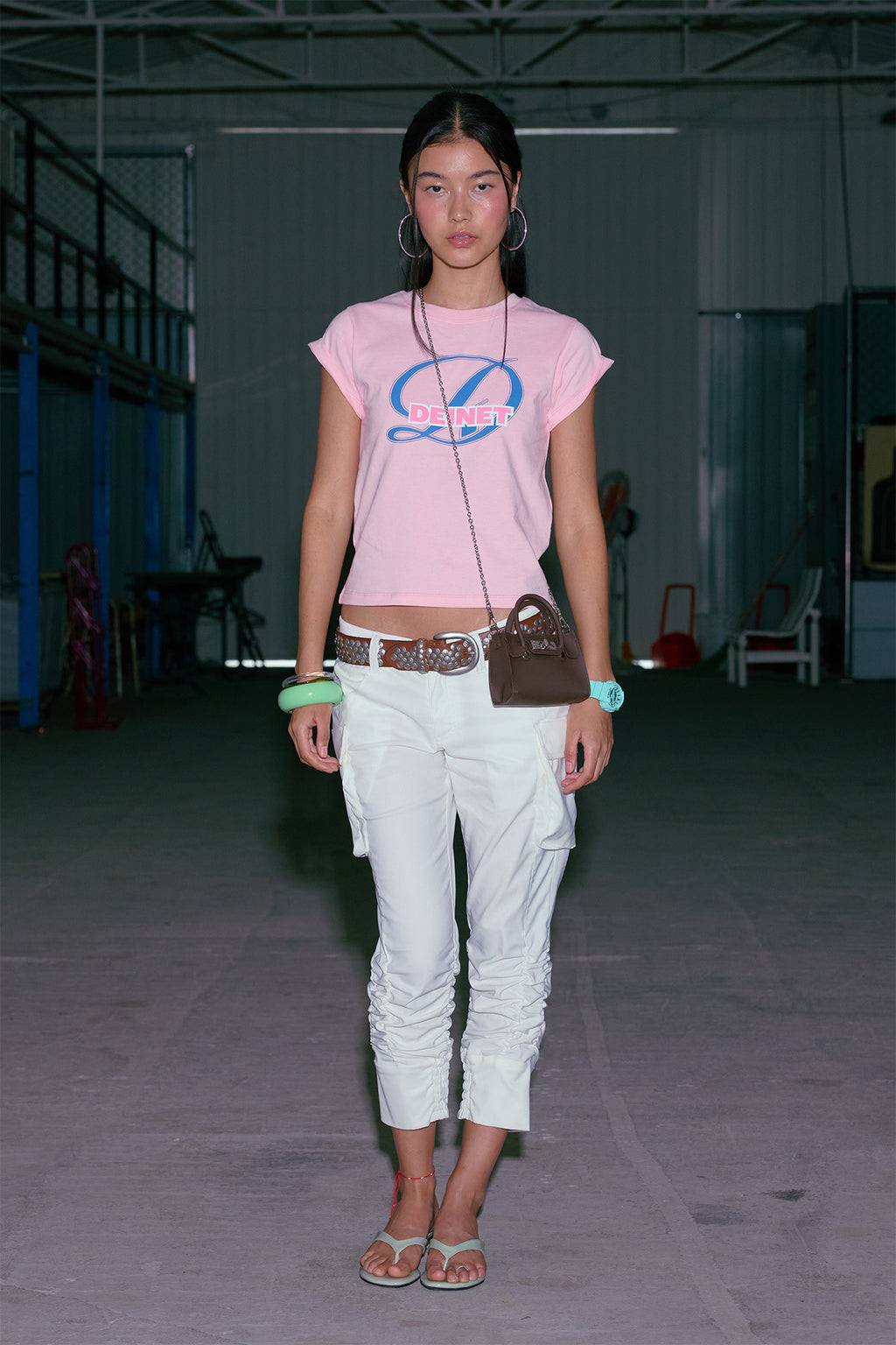 Deinet - Cargo Capri Pants (White) product image 1 | TRAB K-Fashion Australia