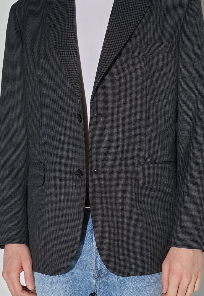 Tonywack - Signature 2-Button Blazer (Black/Grey Check) product image 4 | TRAB K-Fashion Australia